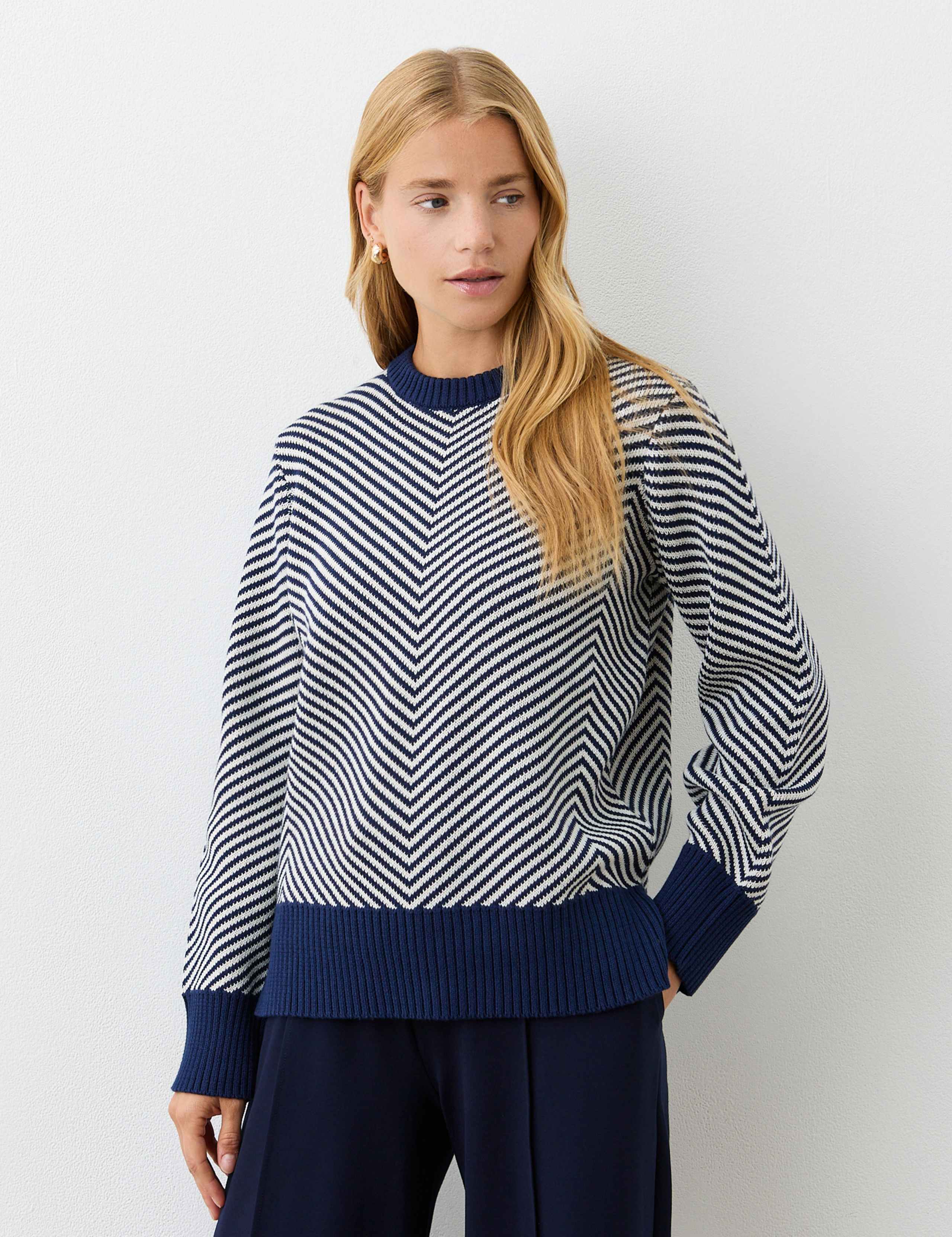 Cotton Rich Chevron Jumper