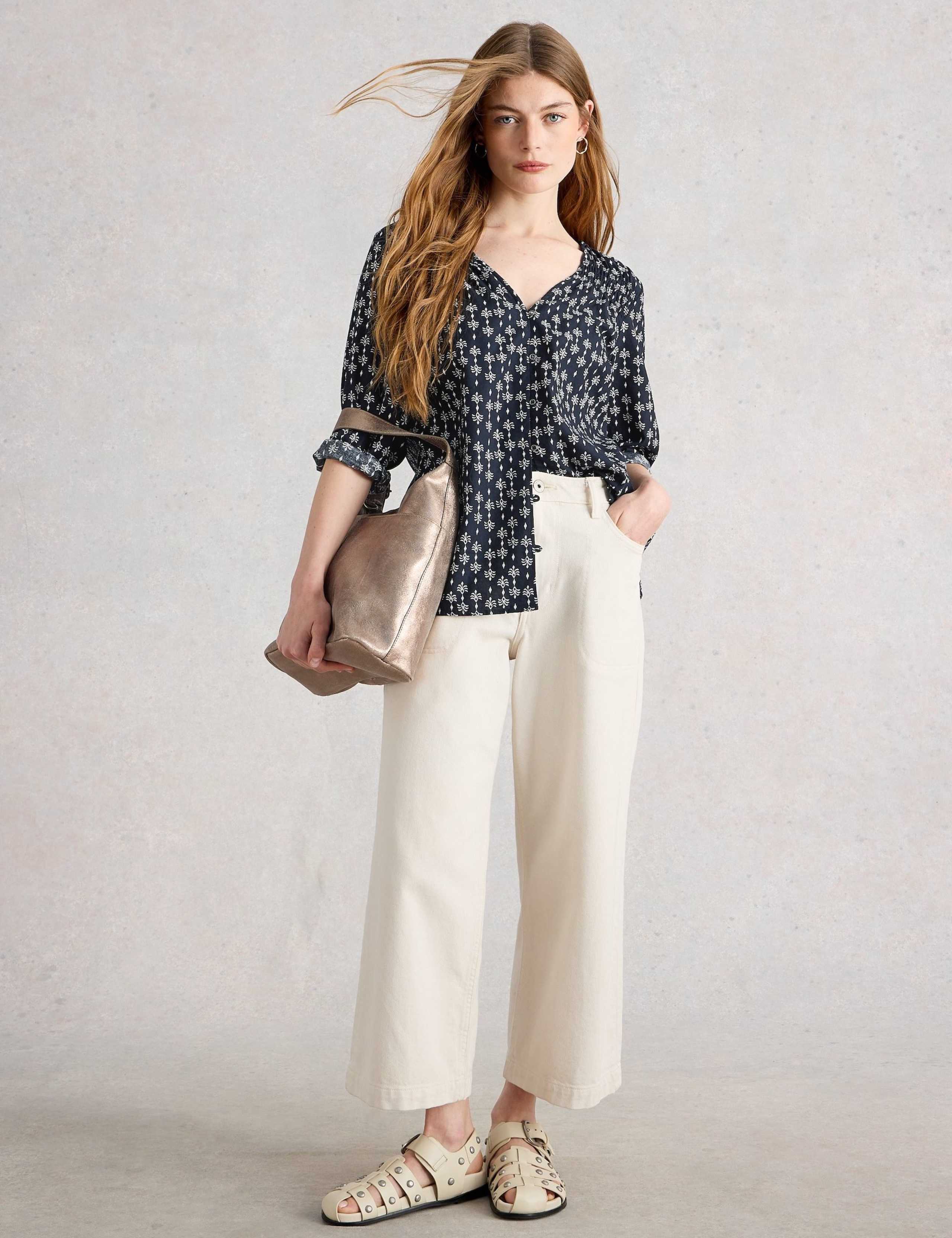 Pure Cotton Printed Blouse