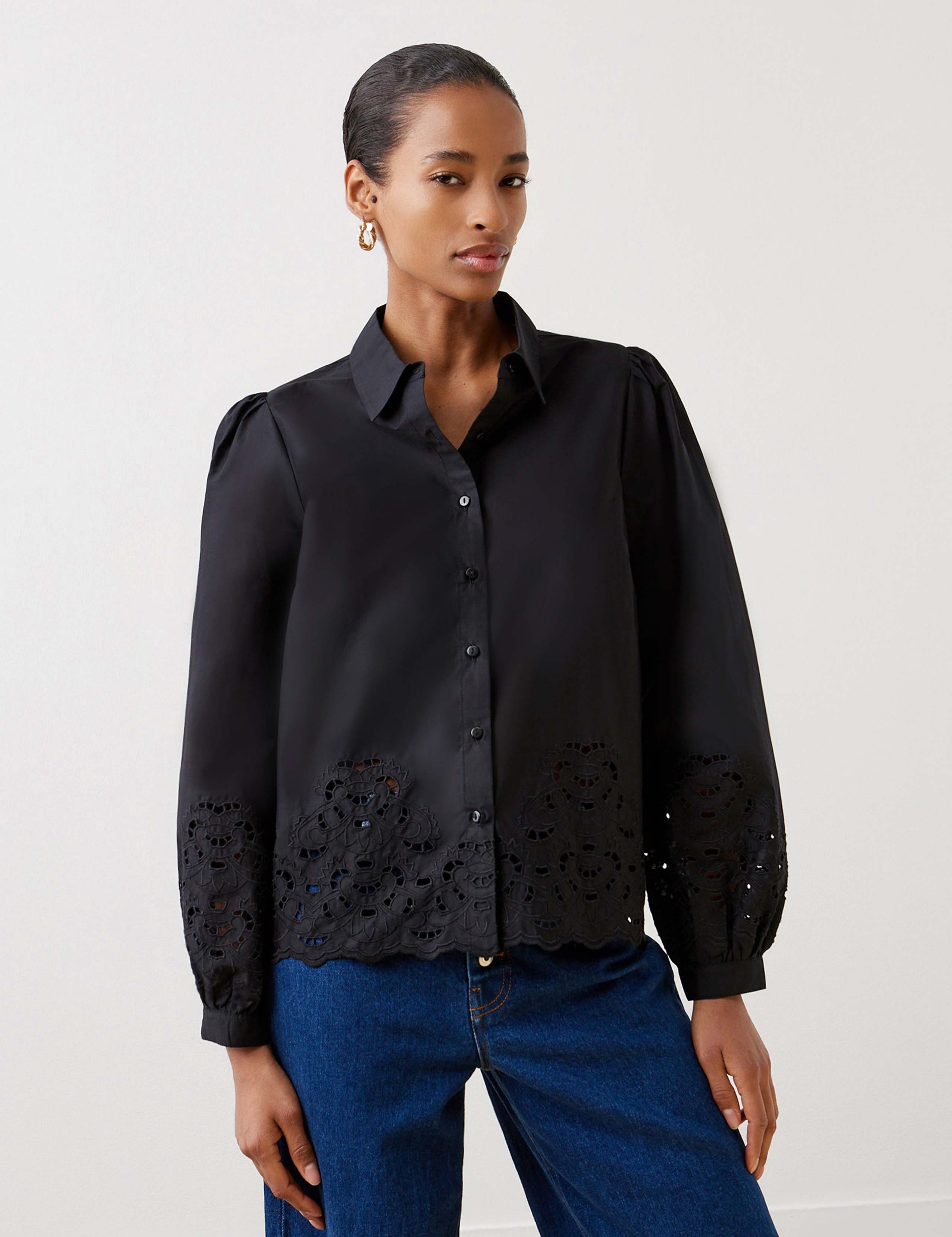 Pure Cotton Embroidered Shirt