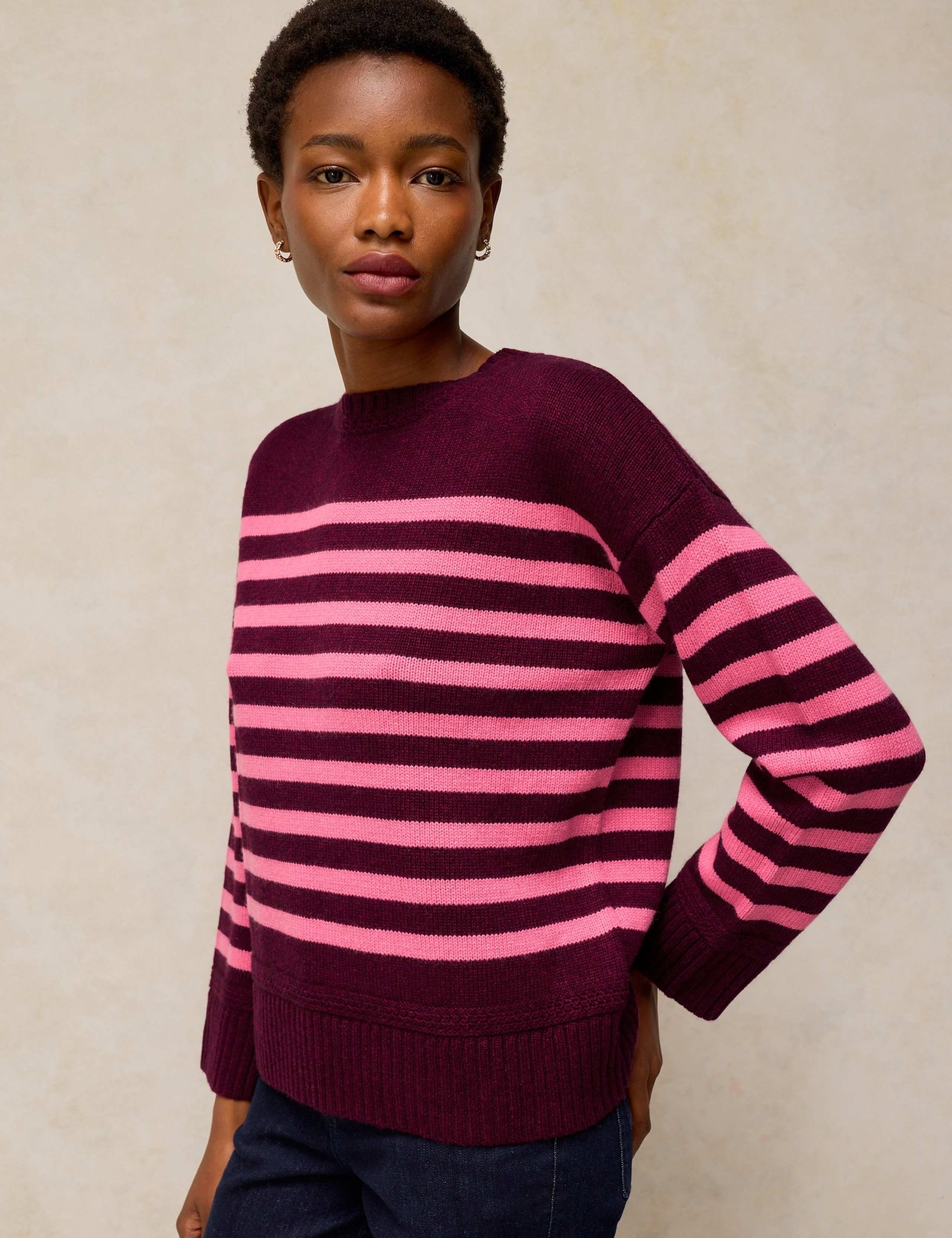 Taylor Merino Wool Blend Jumper with Cashmere
