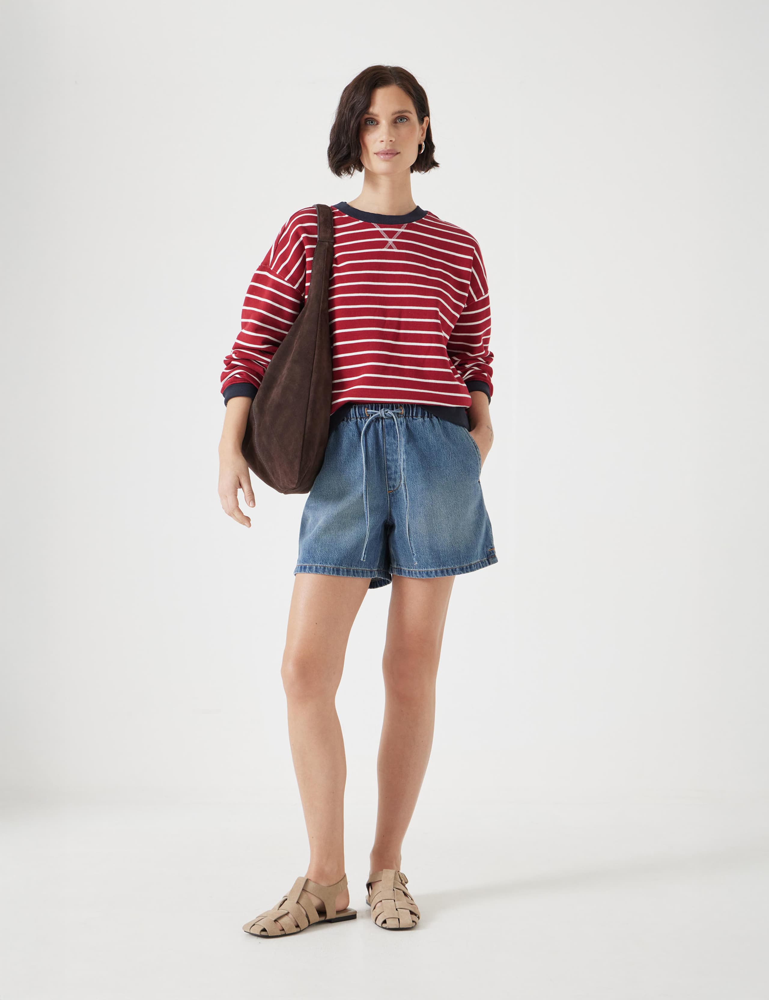 Cotton Rich Denim Shorts