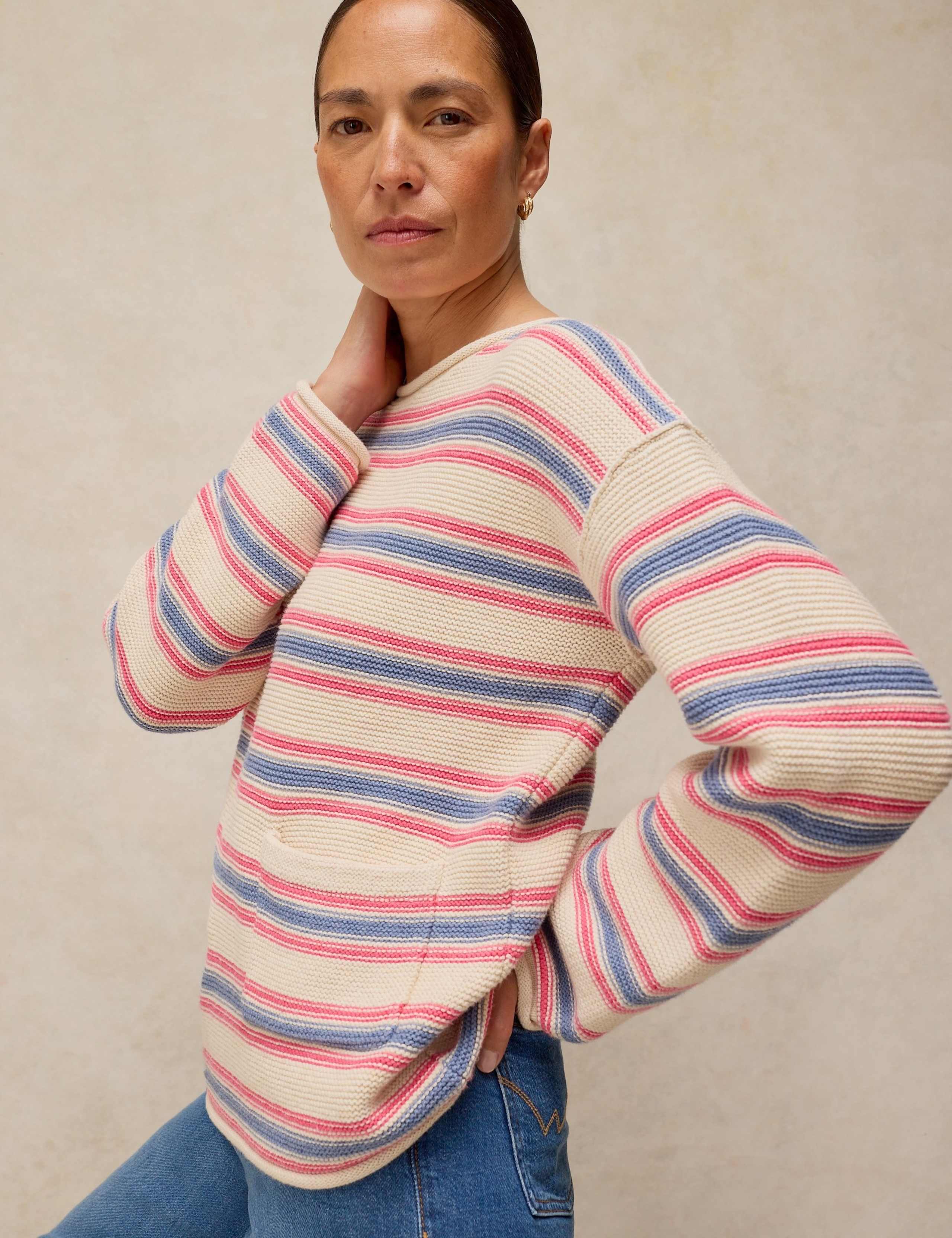 Pure Cotton Striped Jumper