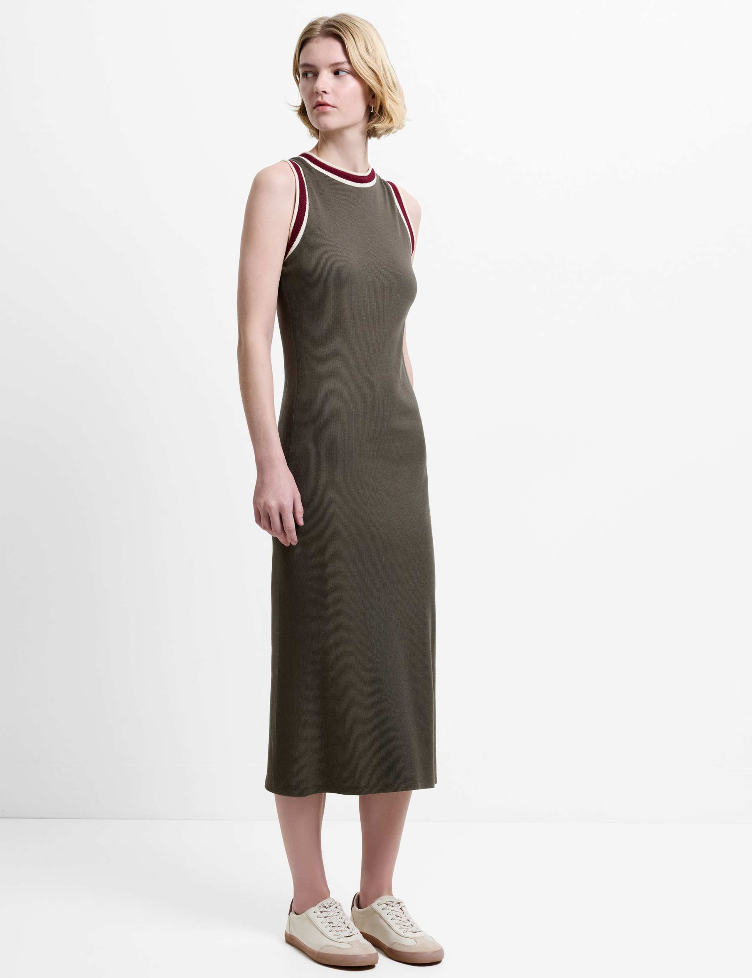 Jersey Knitted Midi Dress