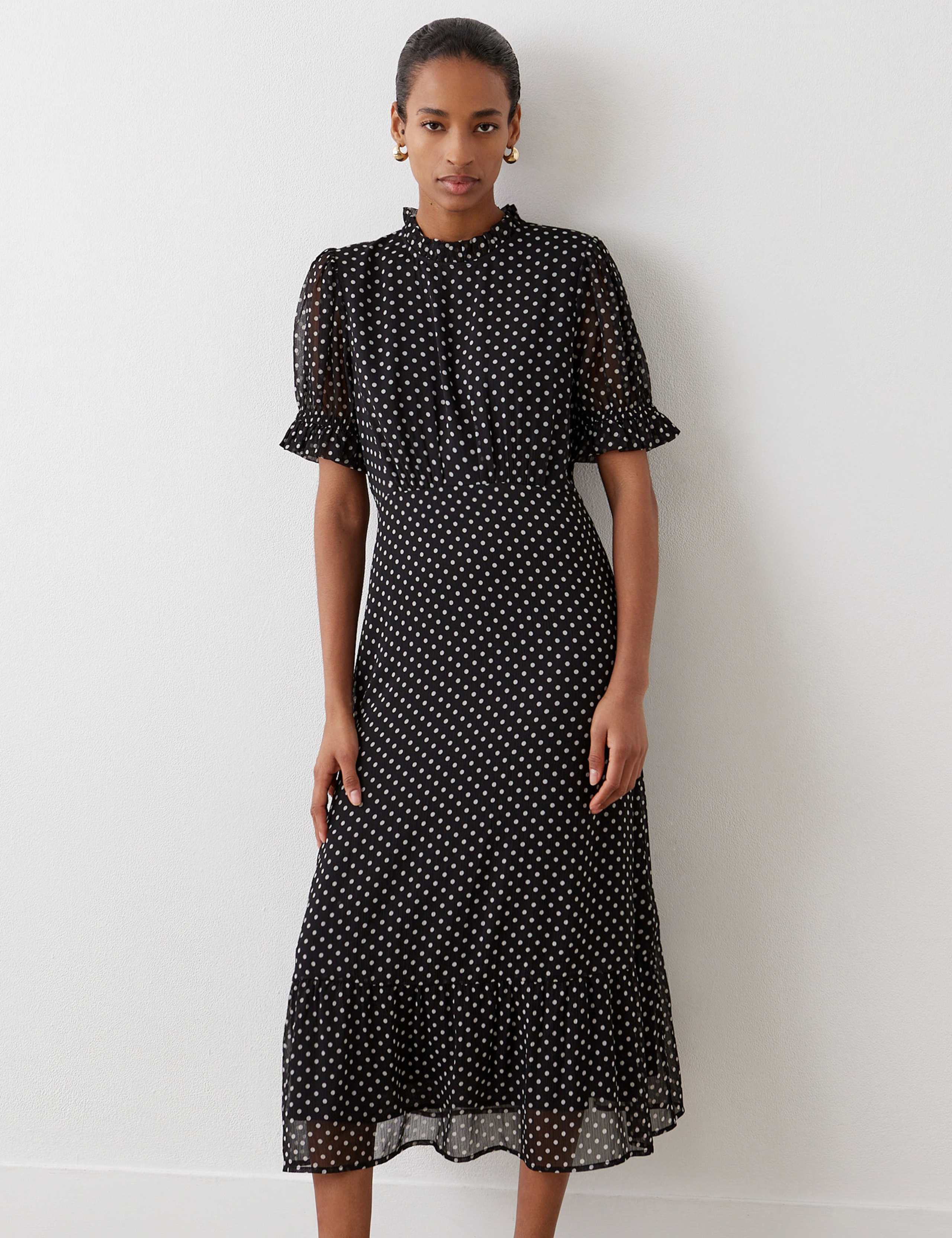 Polka Dot Midi Tea Dress