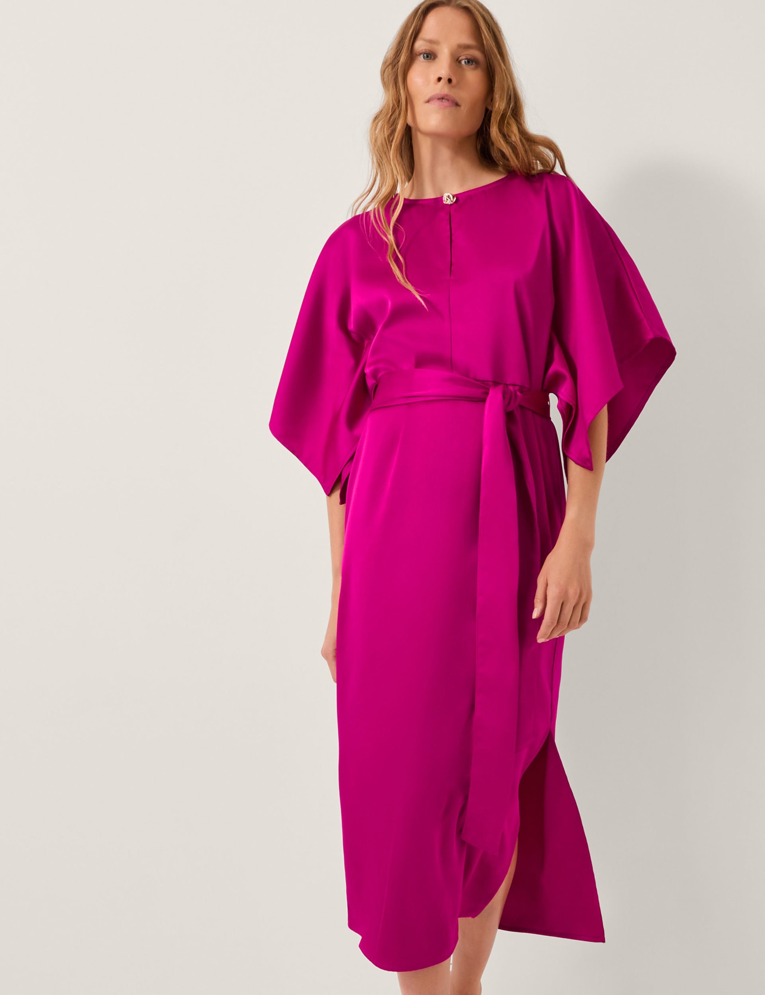 Midi Kimono Wrap Dress