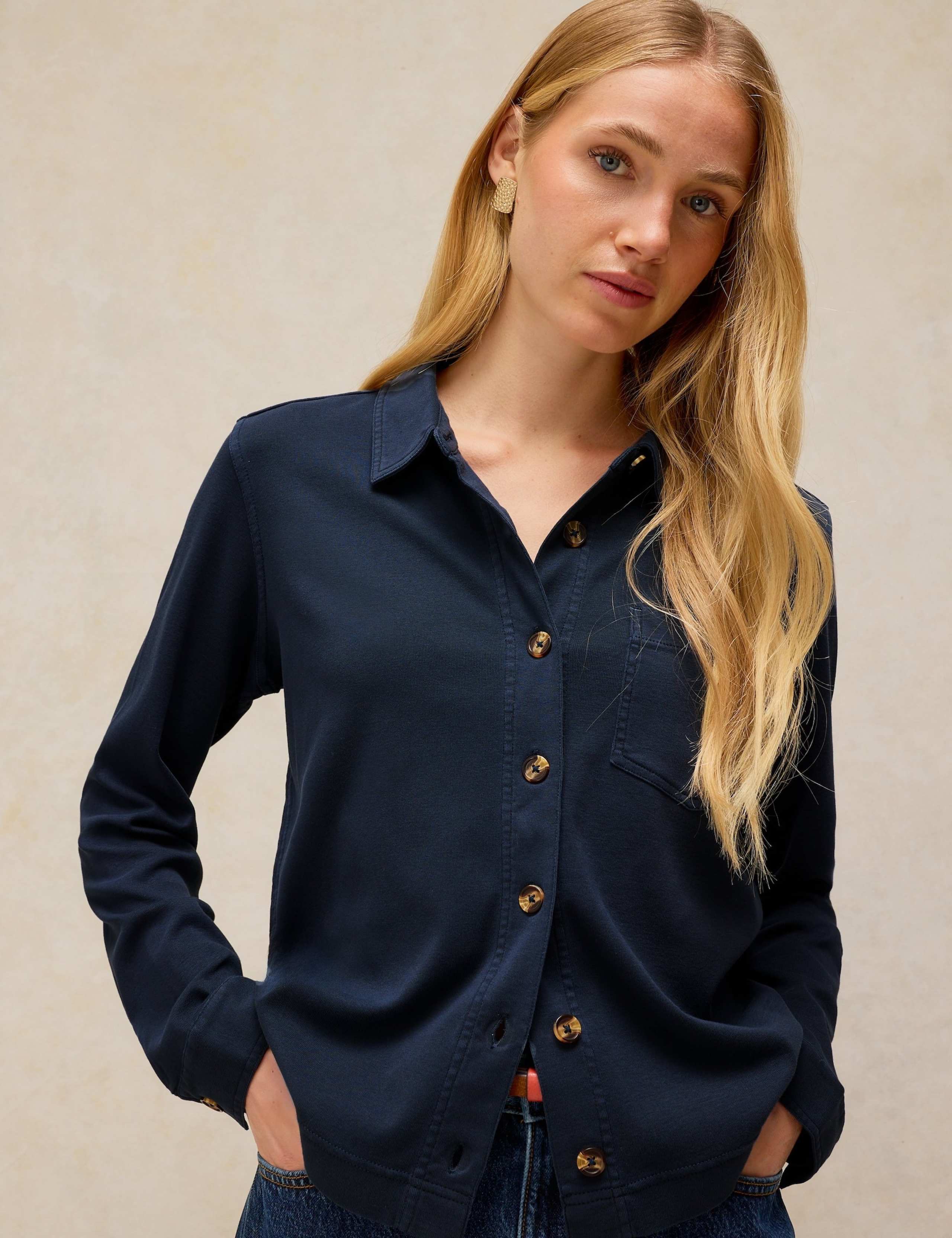 Pure Cotton Relaxed Shirt