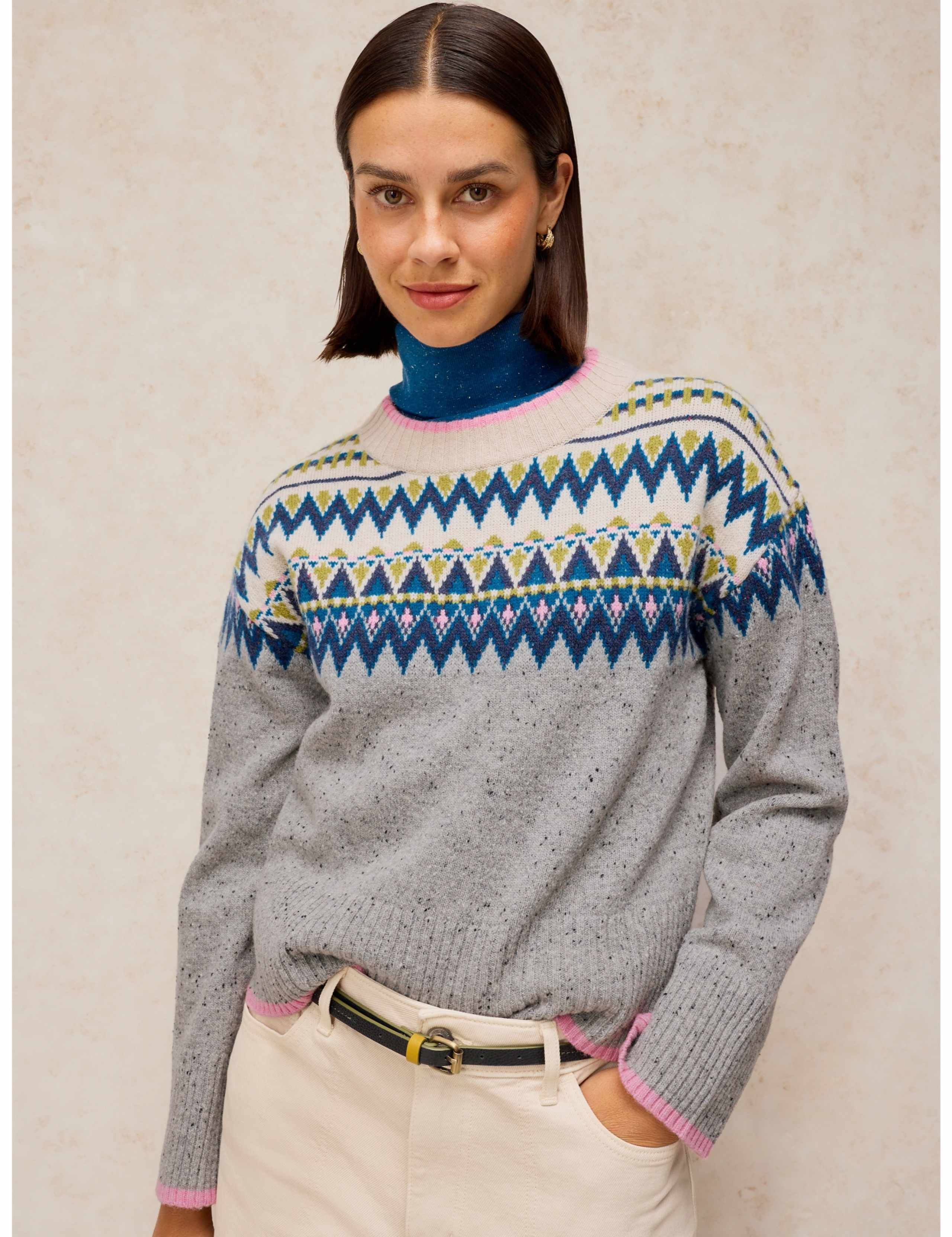 Cedar Wool Rich Fair Isle Jumper