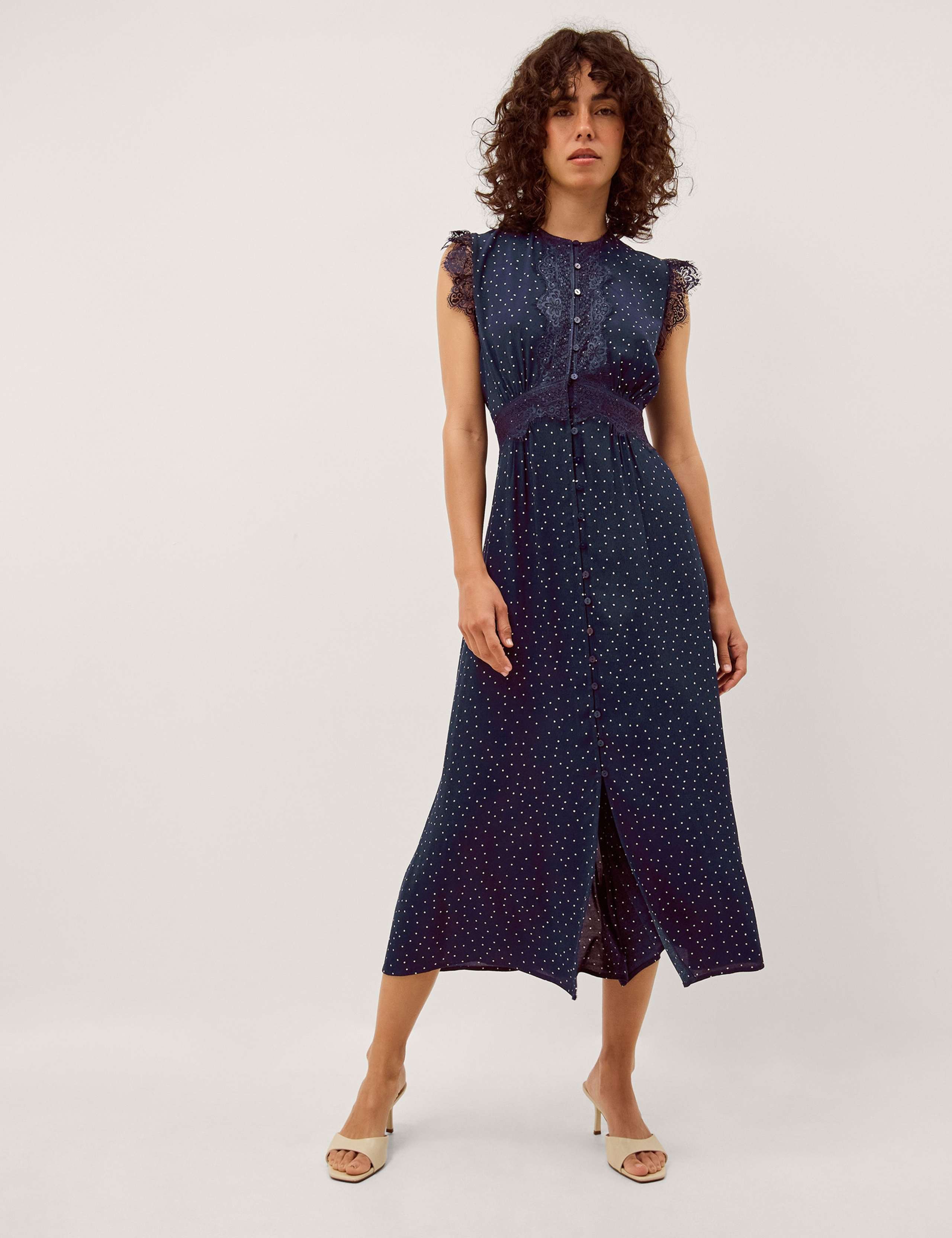 Polka Dot Midi Tea Dress