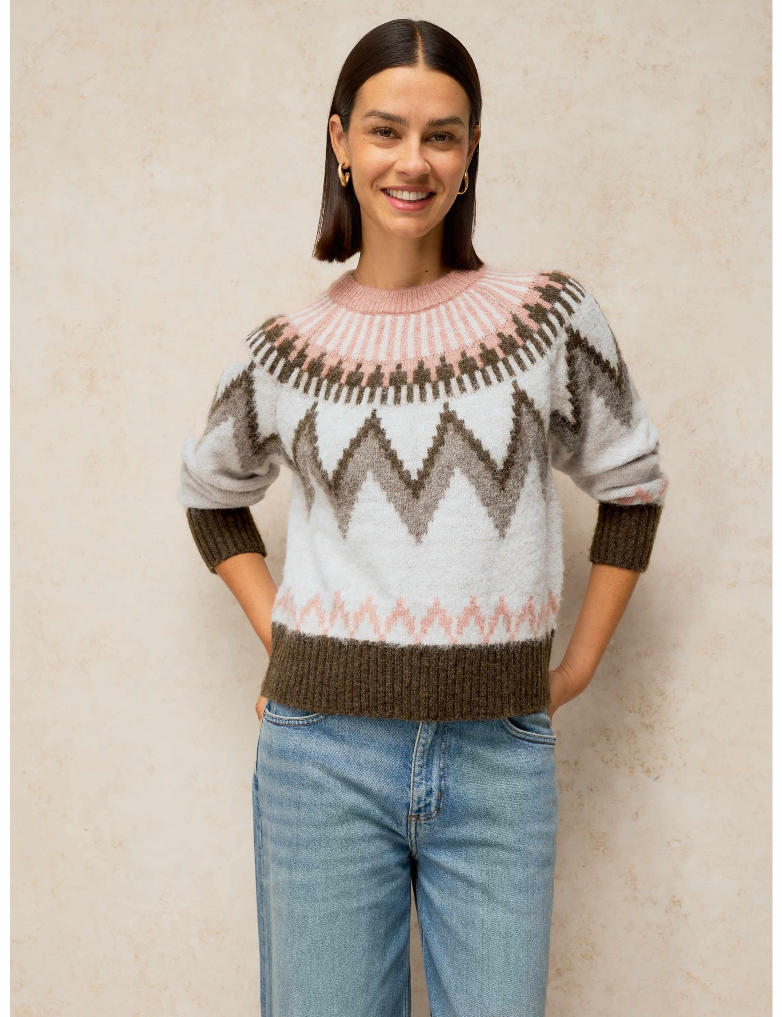 Blurred Fair Isle Jumper