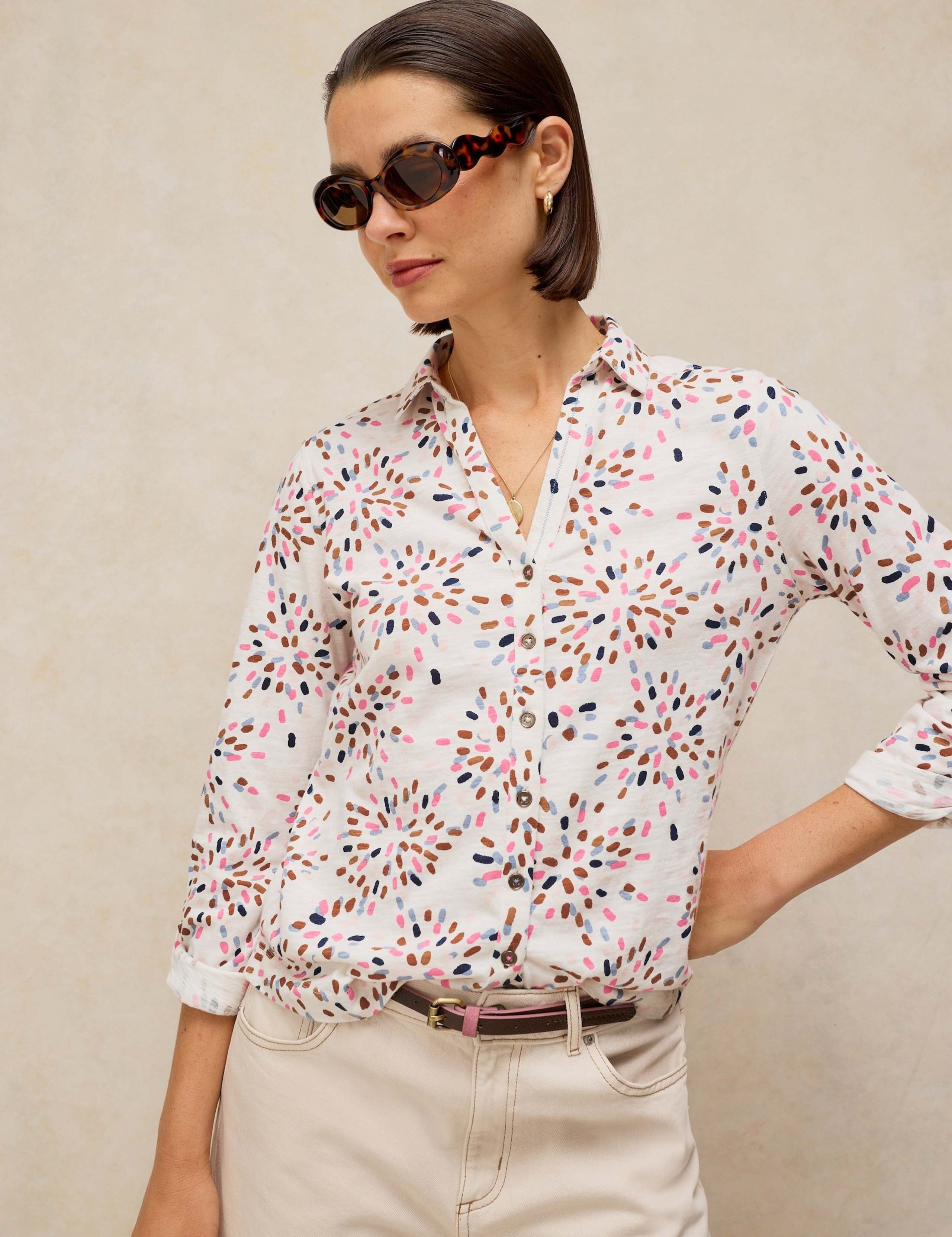 Pure Cotton Jersey Printed Top