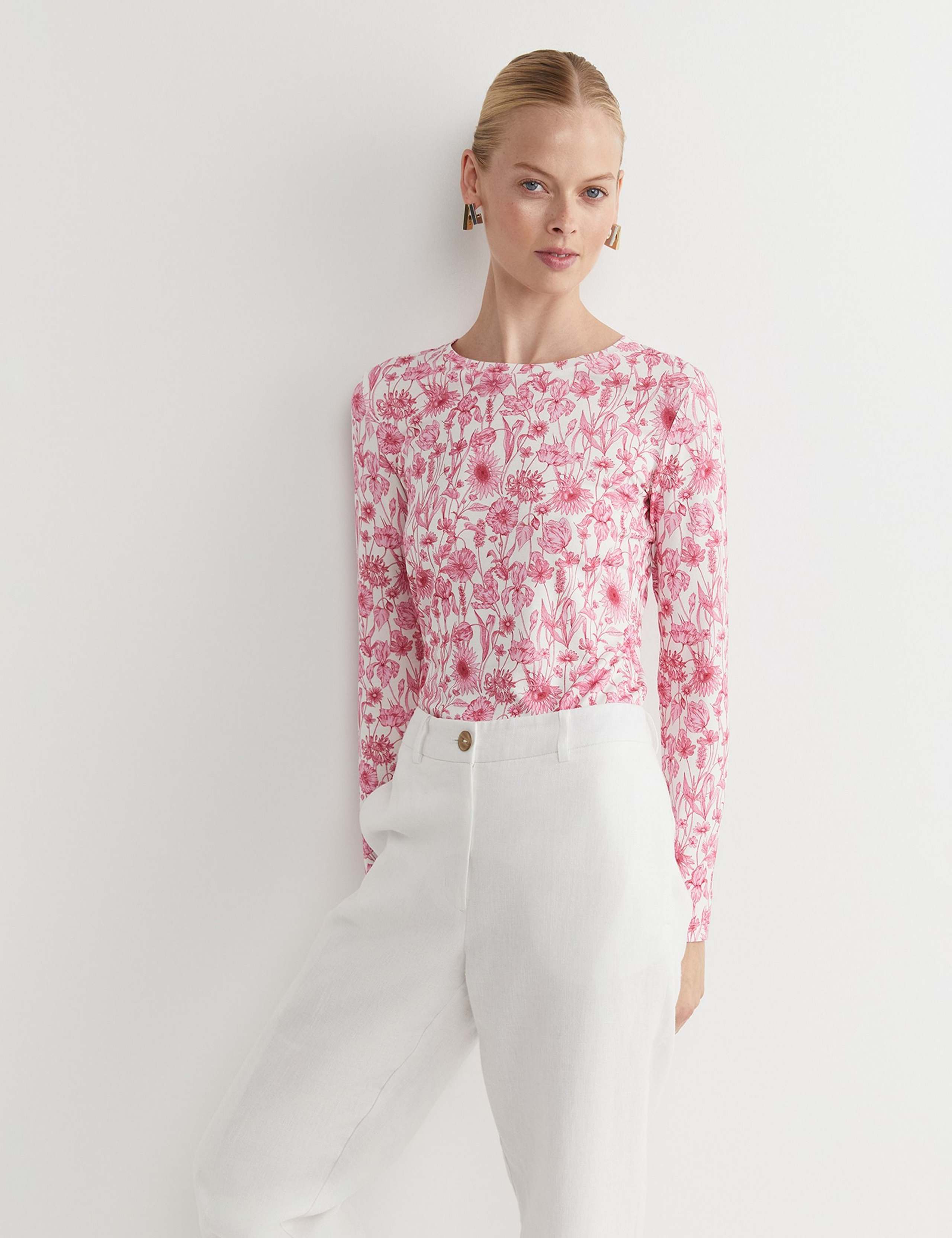 Jersey Floral Top