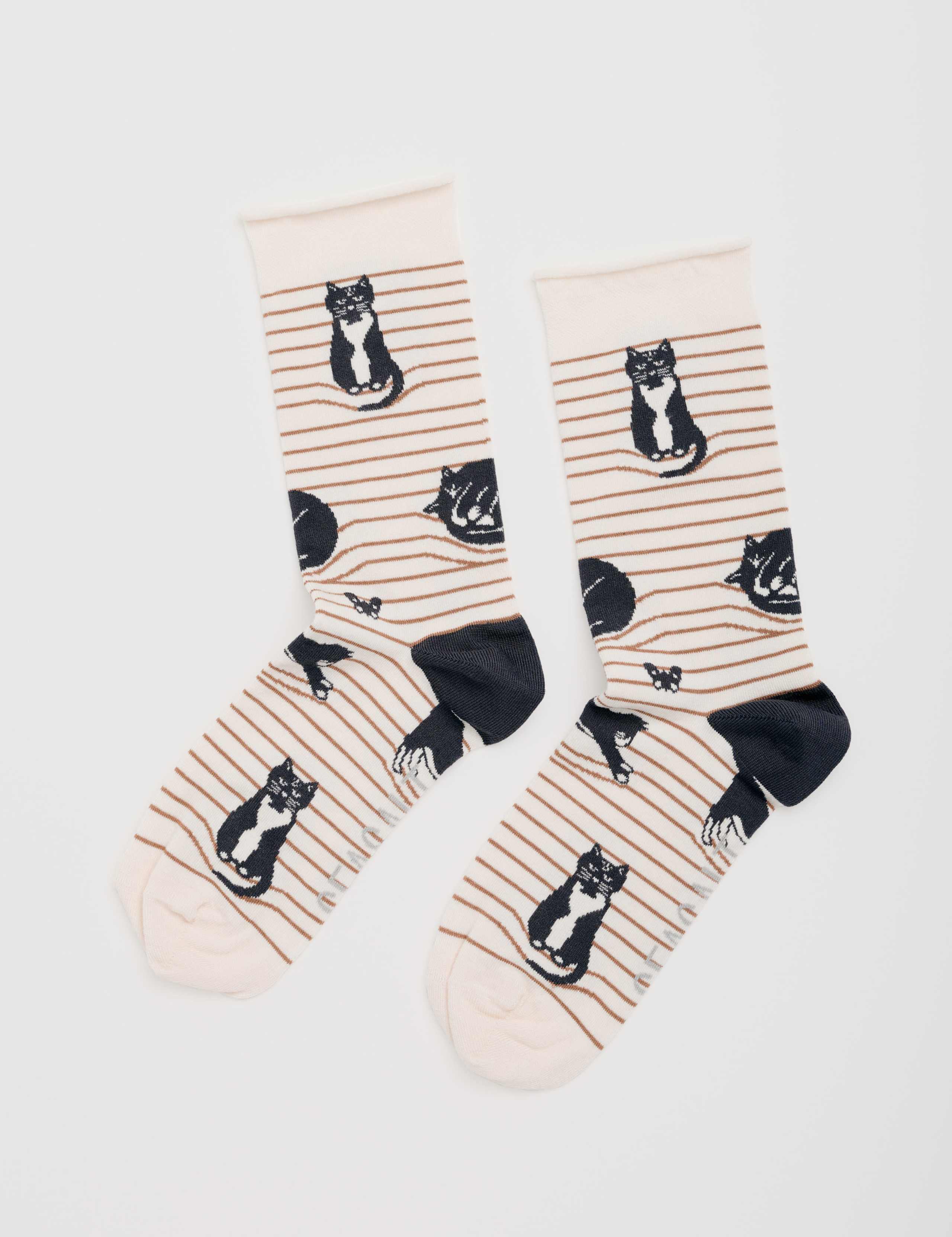 Cat Ankle High Socks