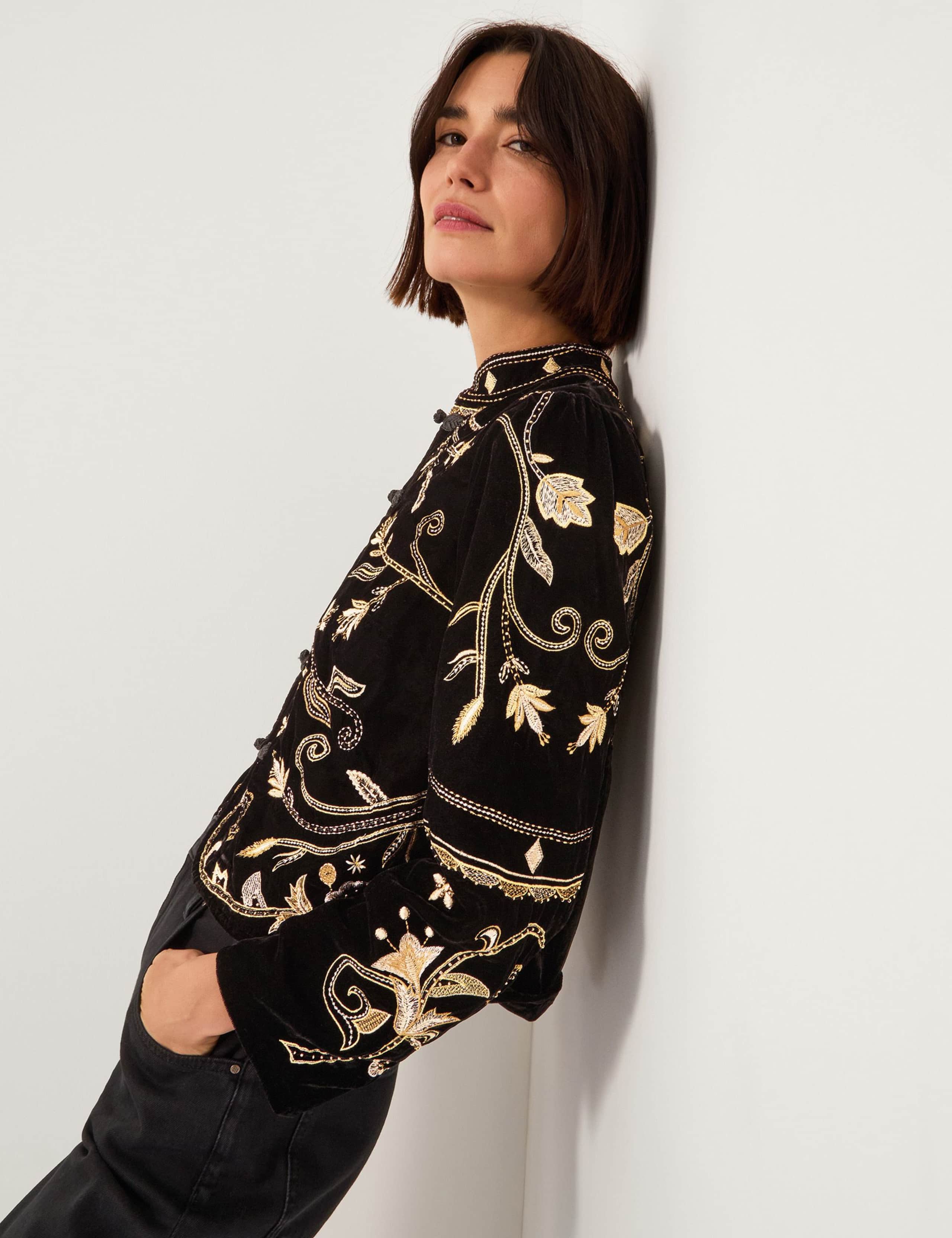 Velvet Embroidered Jacket
