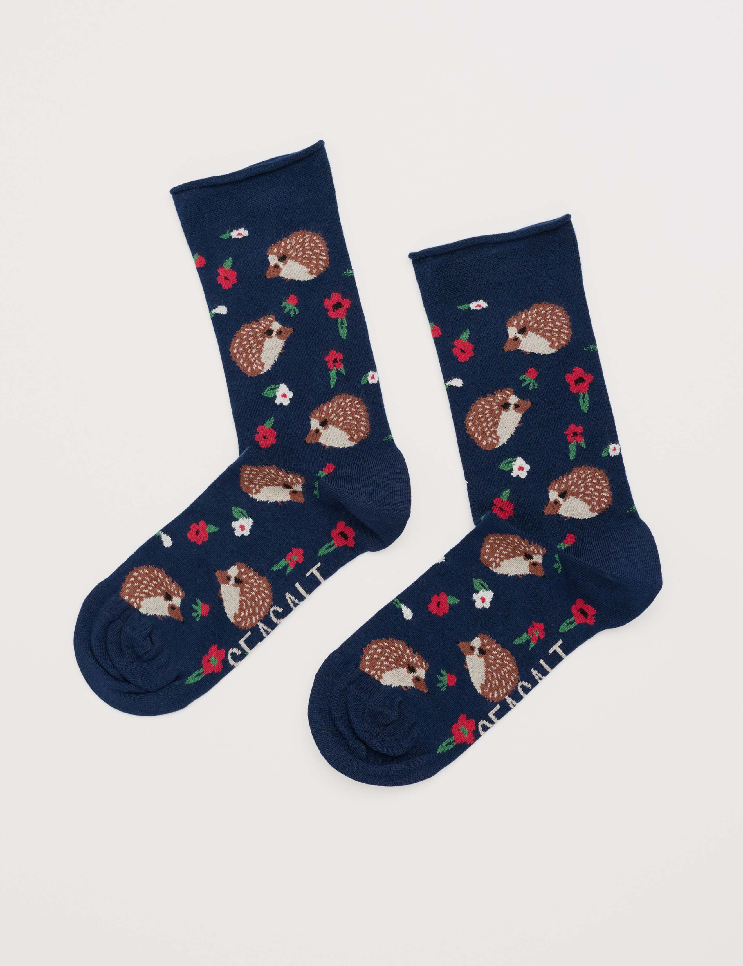 Patterned Ankle-High Socks