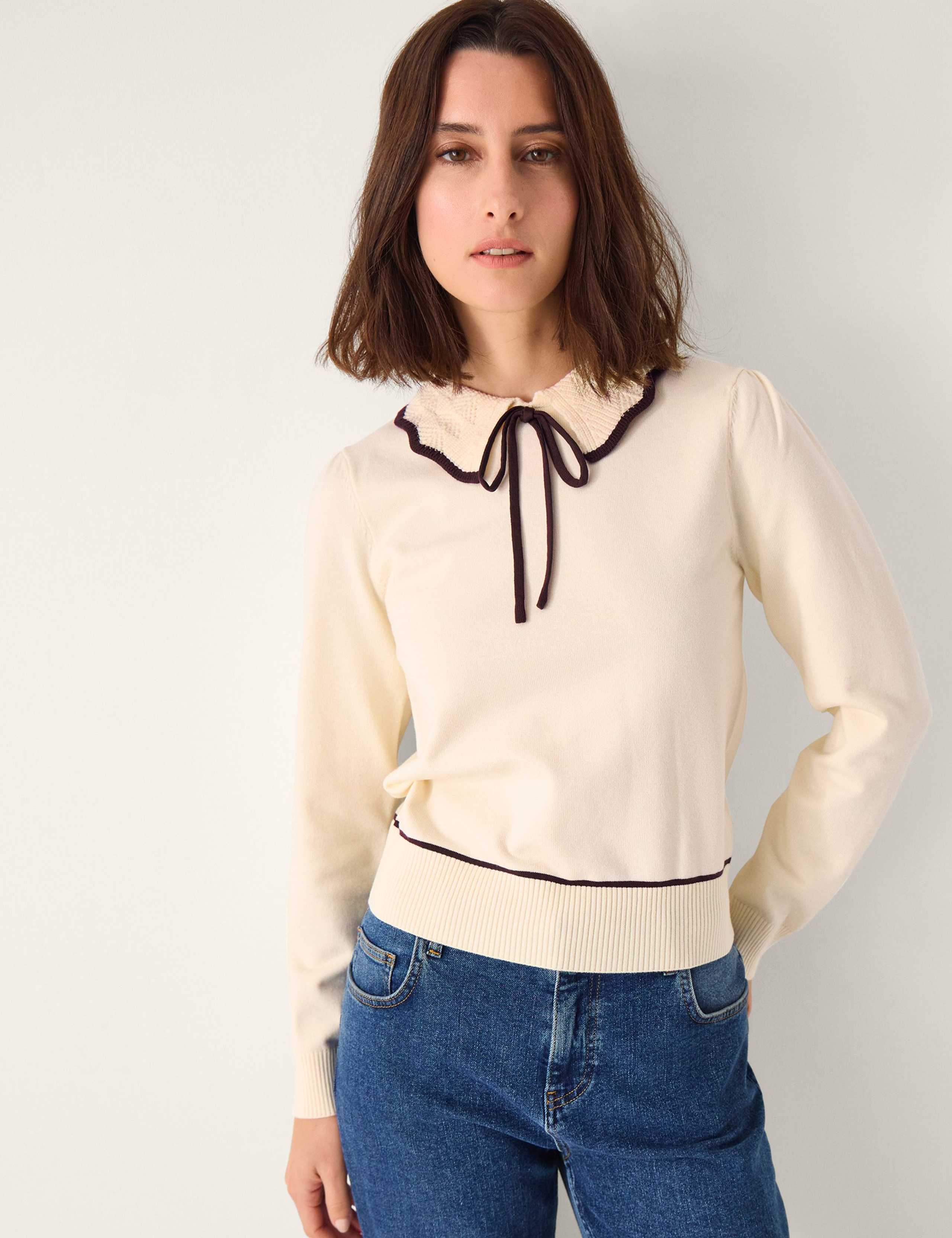 Textured Collared Jumper