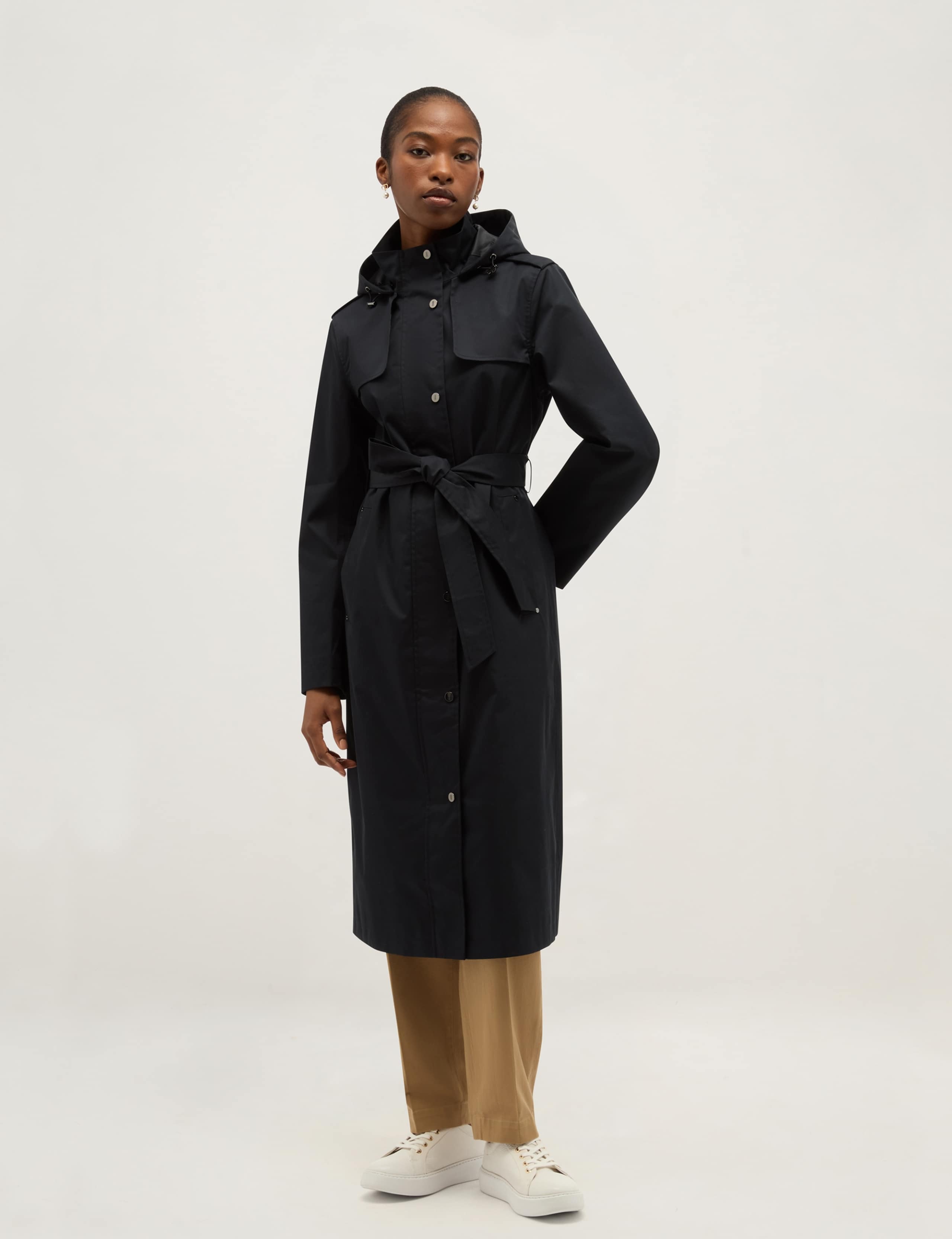 Cotton Rich Hooded Raincoat