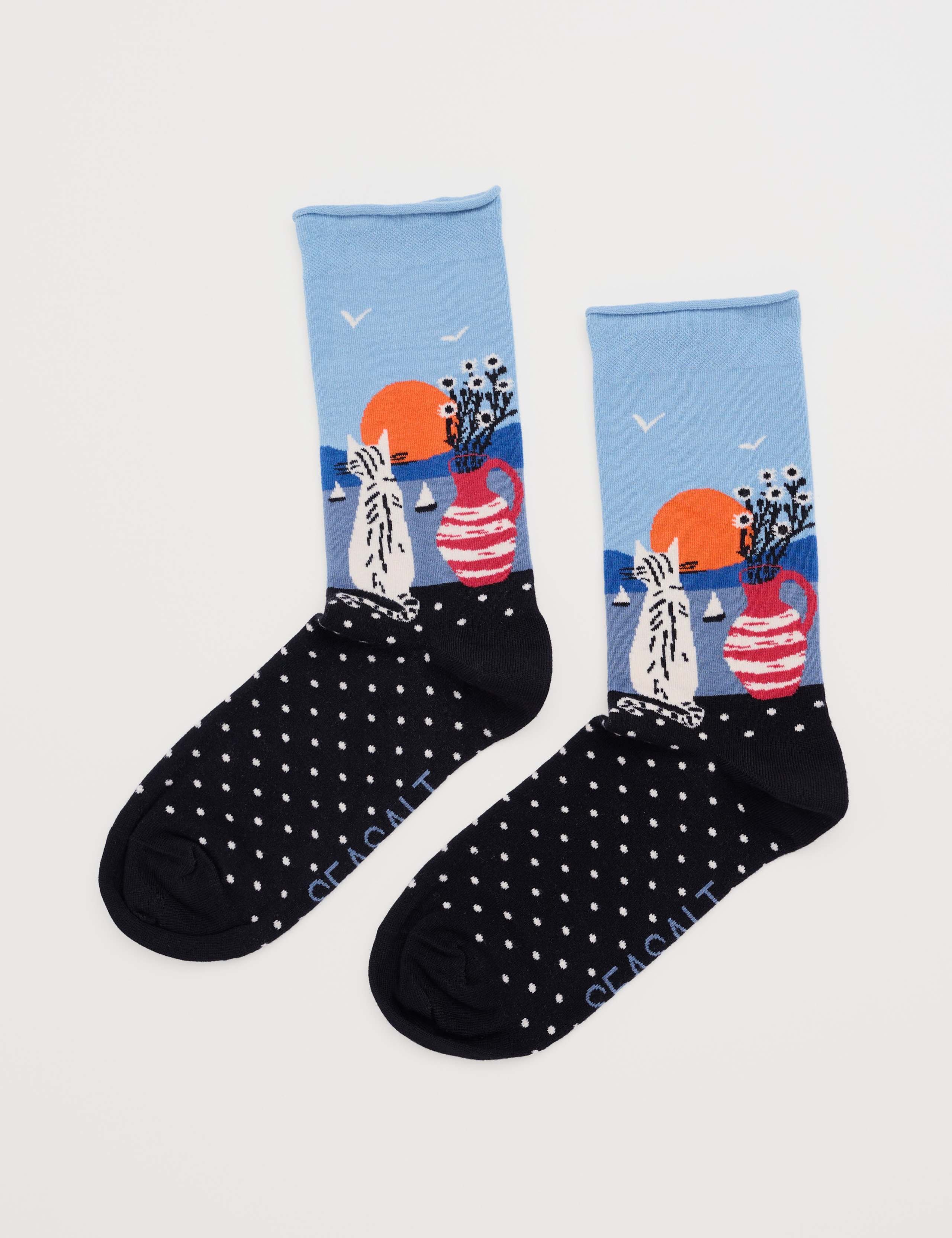 Cotton Rich Patterned Socks