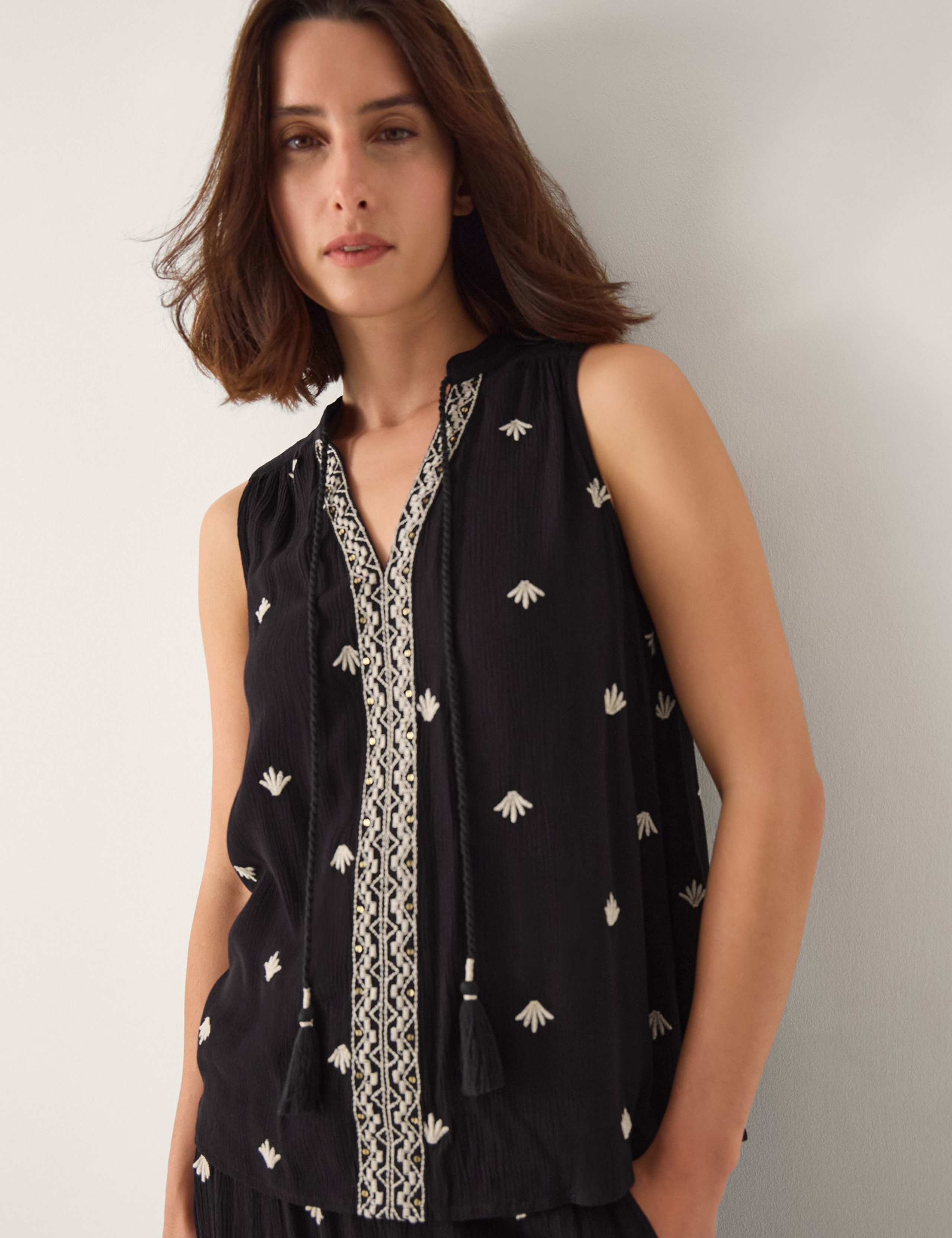 Embroidered Tank Top