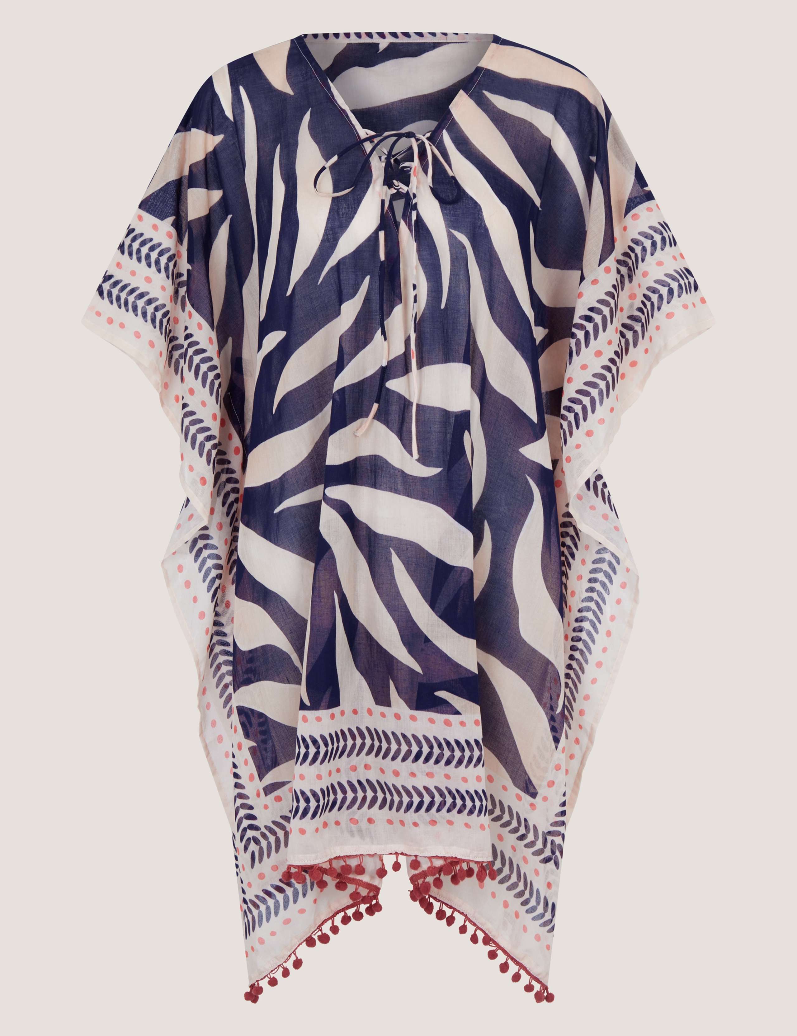 Pure Cotton Mini Cover Up Kaftan