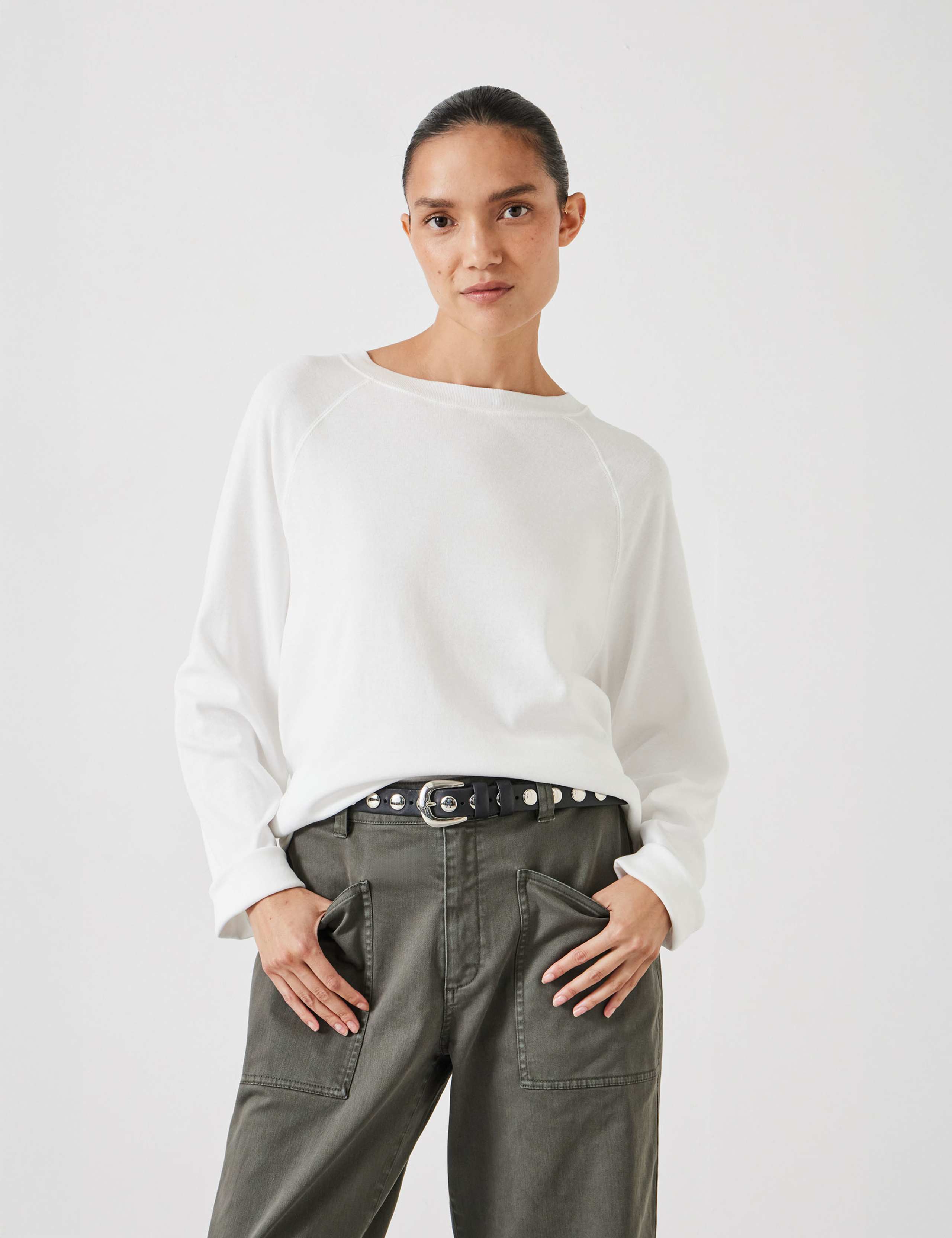 Matilda Pure Cotton Crew Neck Top