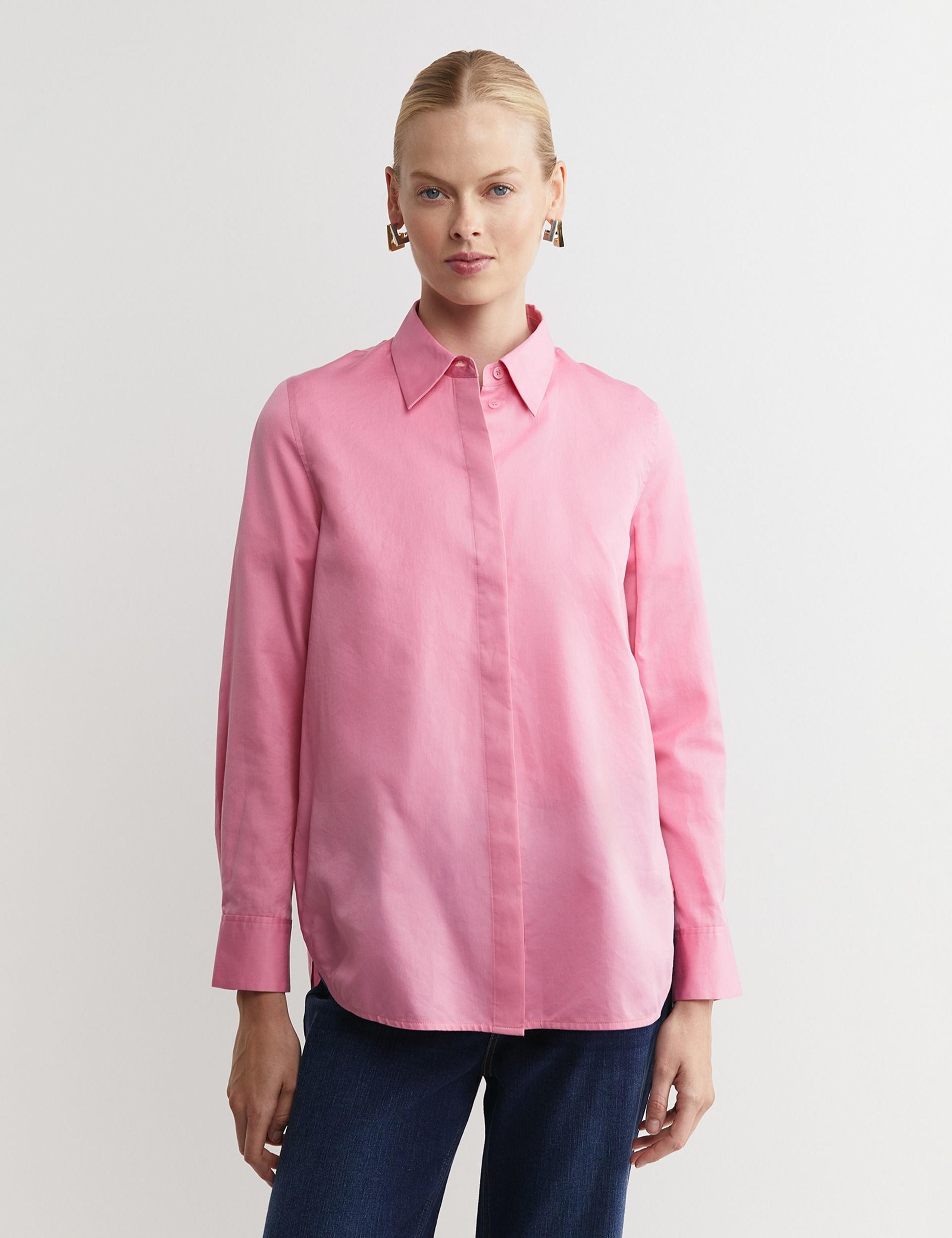 Cotton Rich Shirt with Silk