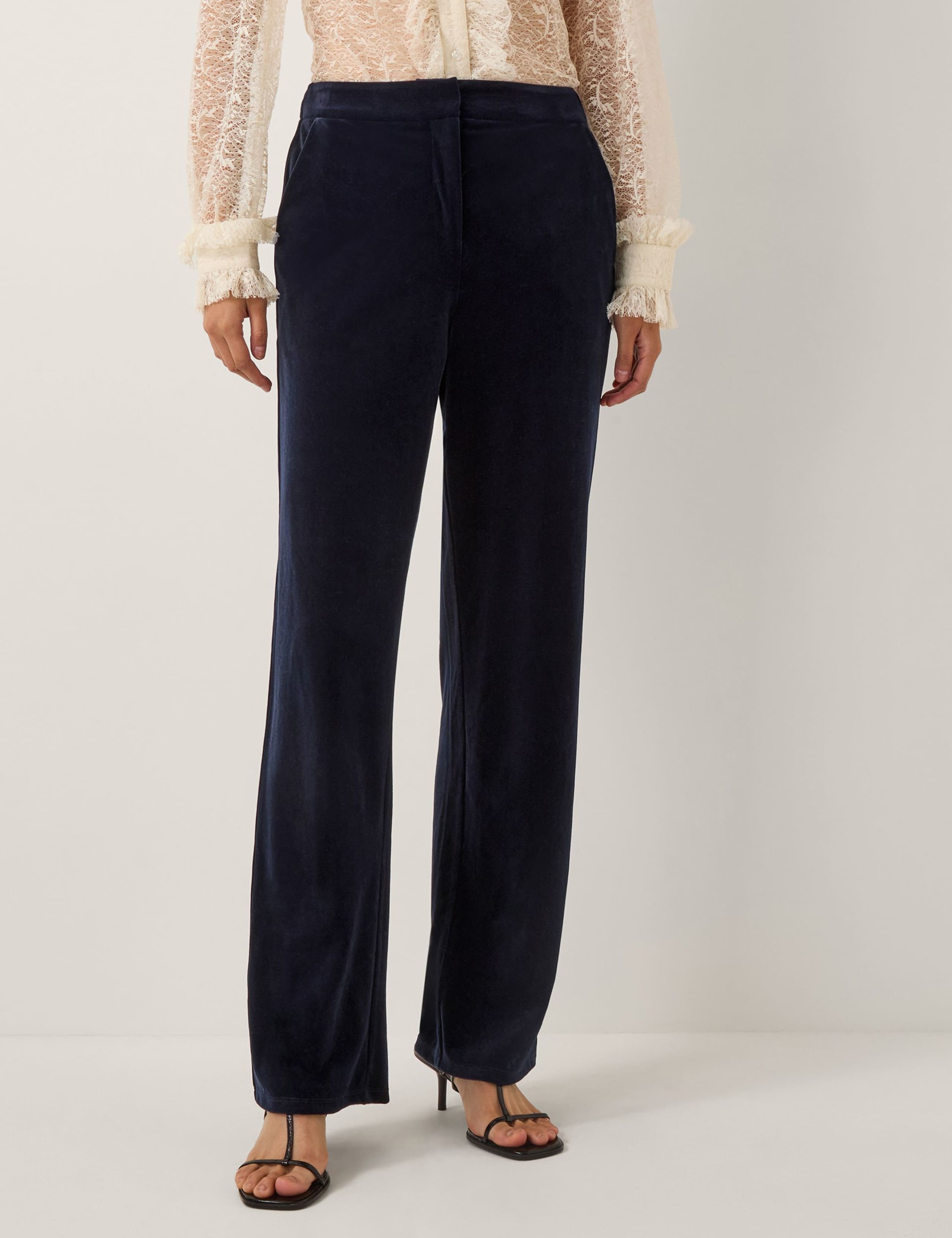 Velvet Straight Leg Trousers