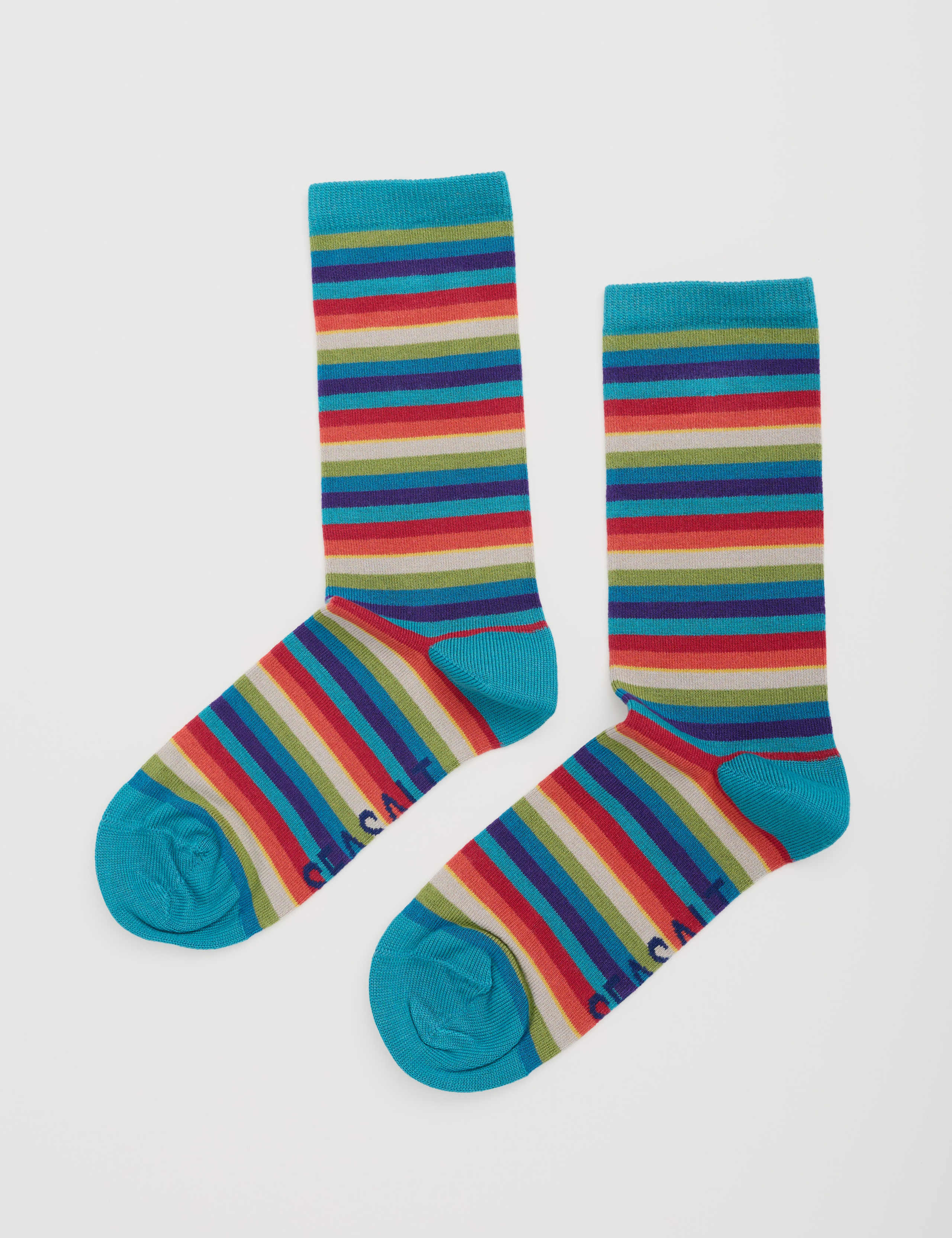 Striped Ankle High Socks