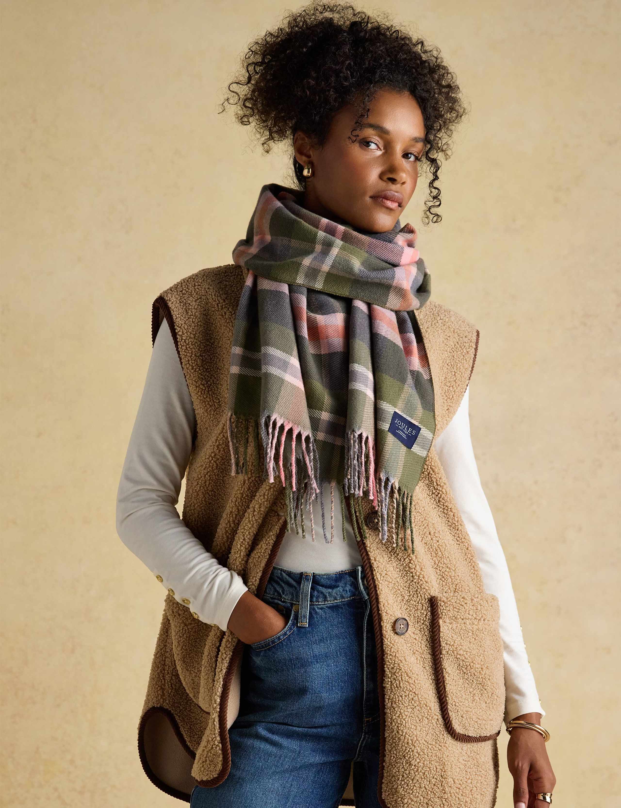 Woven Checked Scarf