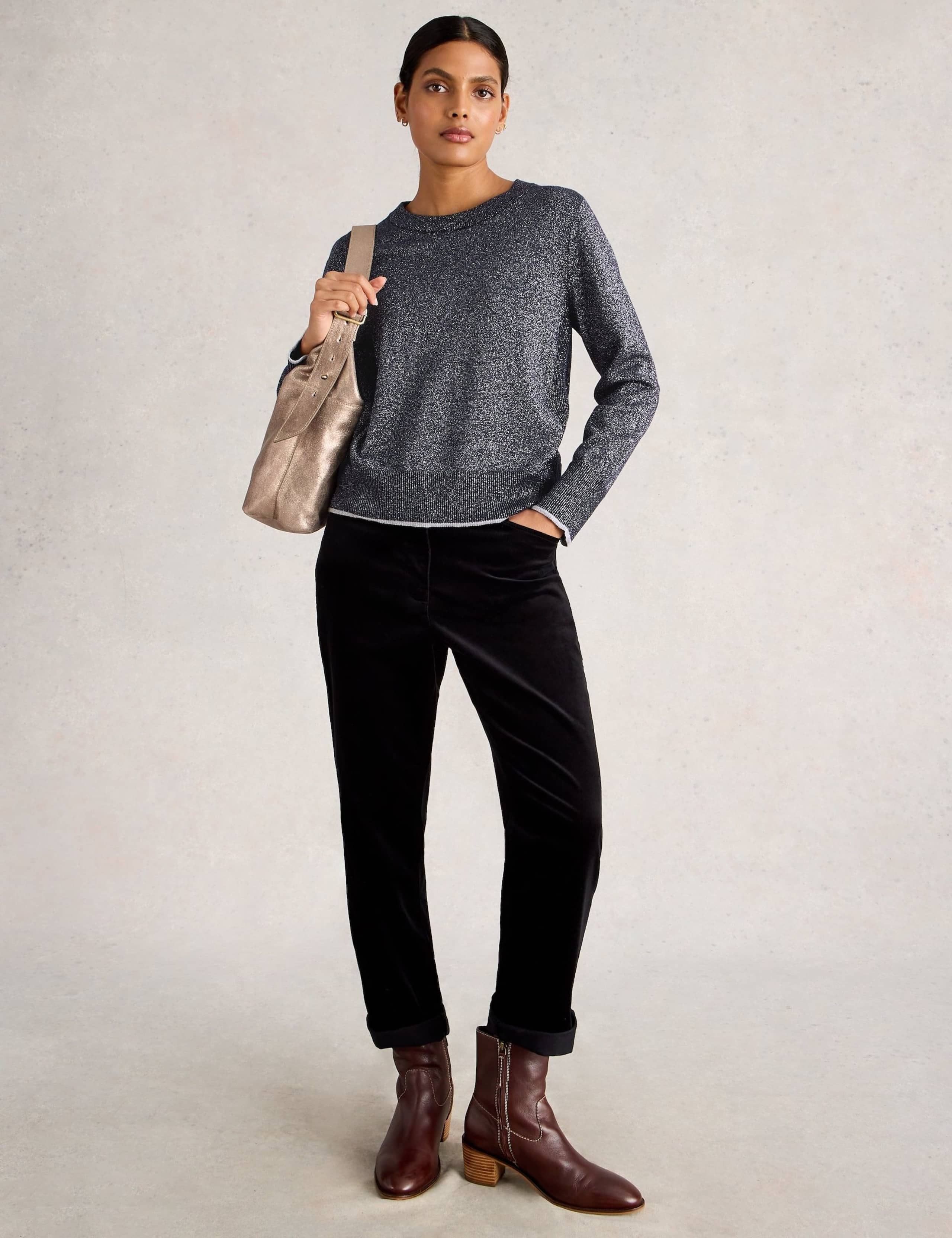 Cotton Rich Crew Neck Jumper