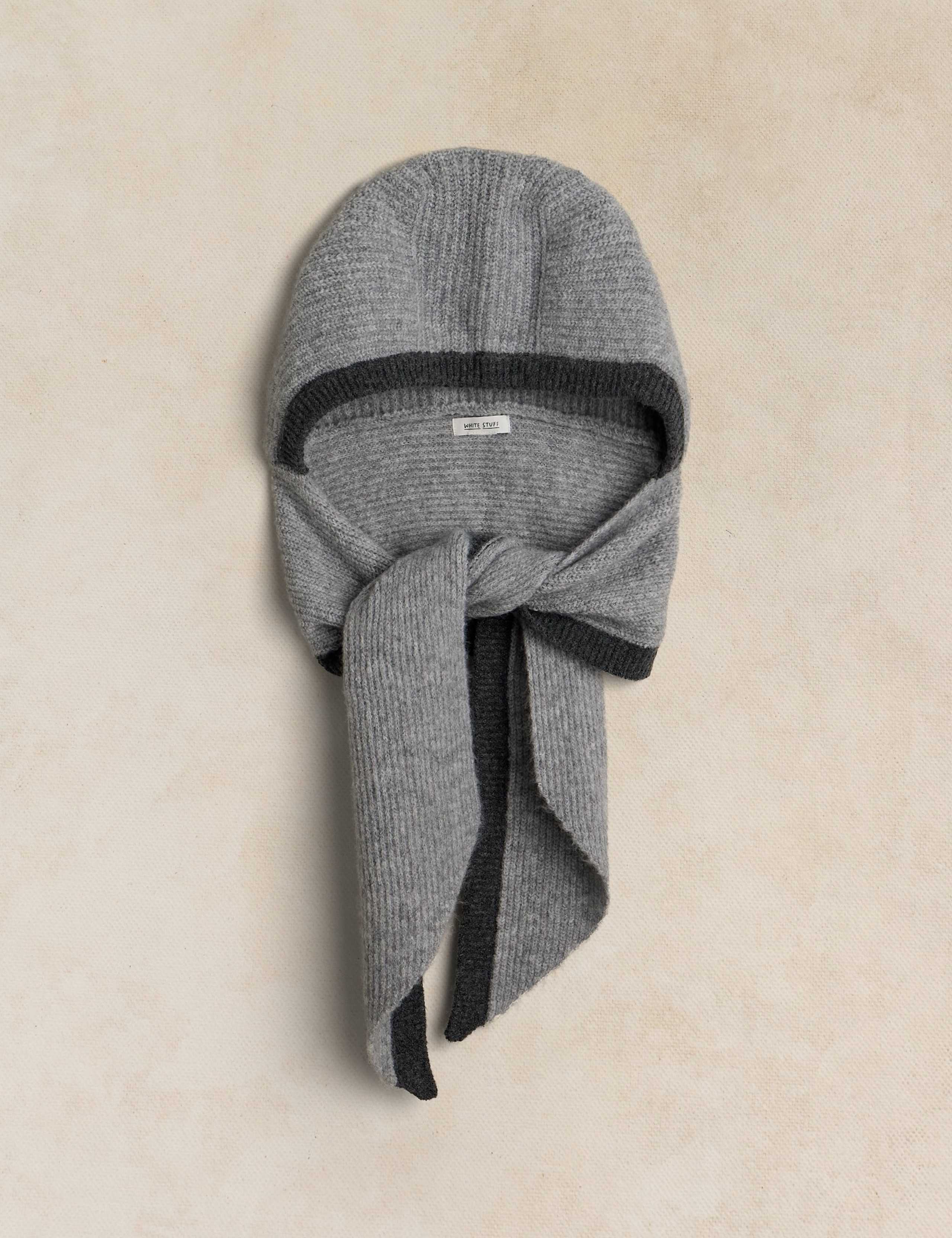 Hooded Knitted Scarf