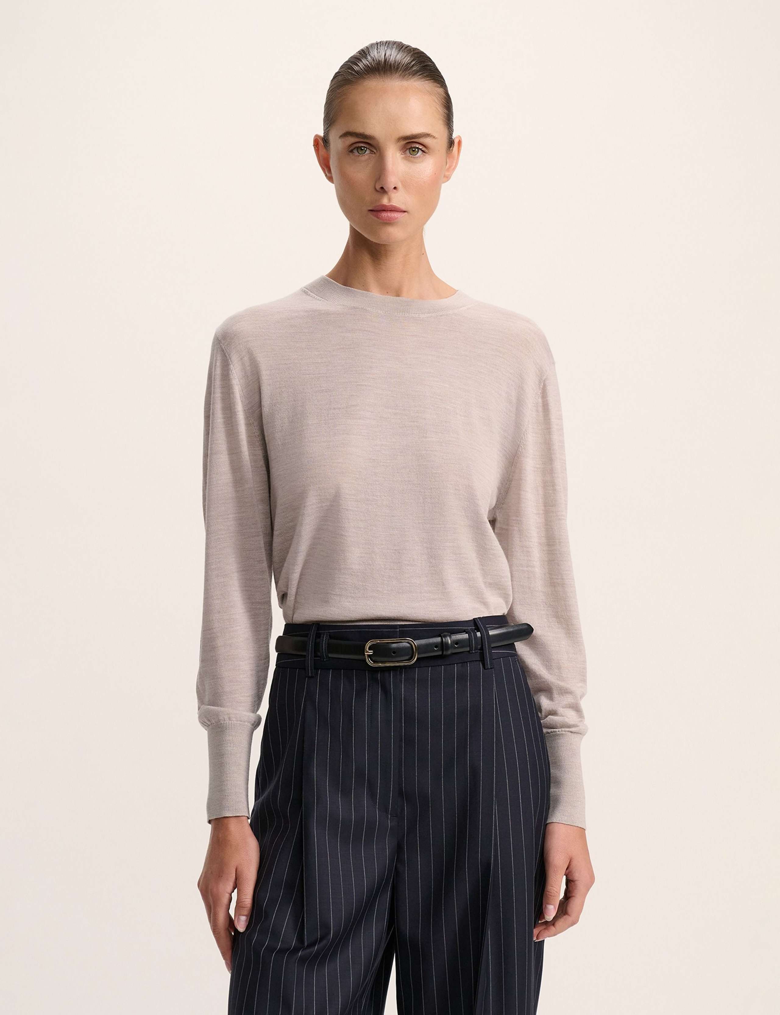 Pure Merino Wool Crew Neck Jumper