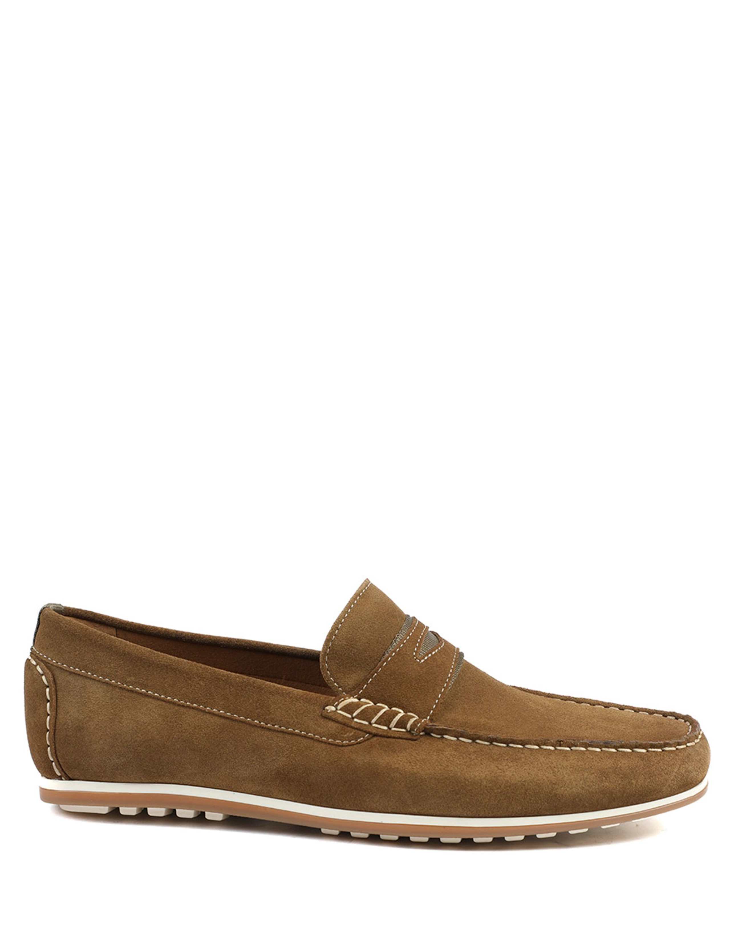 Leather Slip On Moccasins