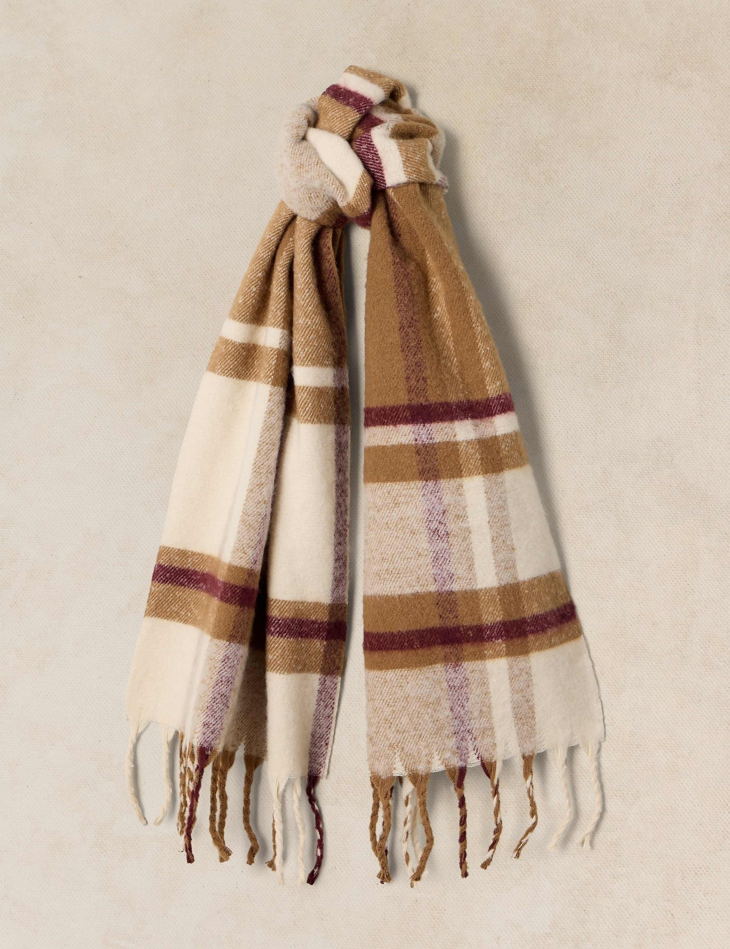Shelley Brushed Checked Scarf