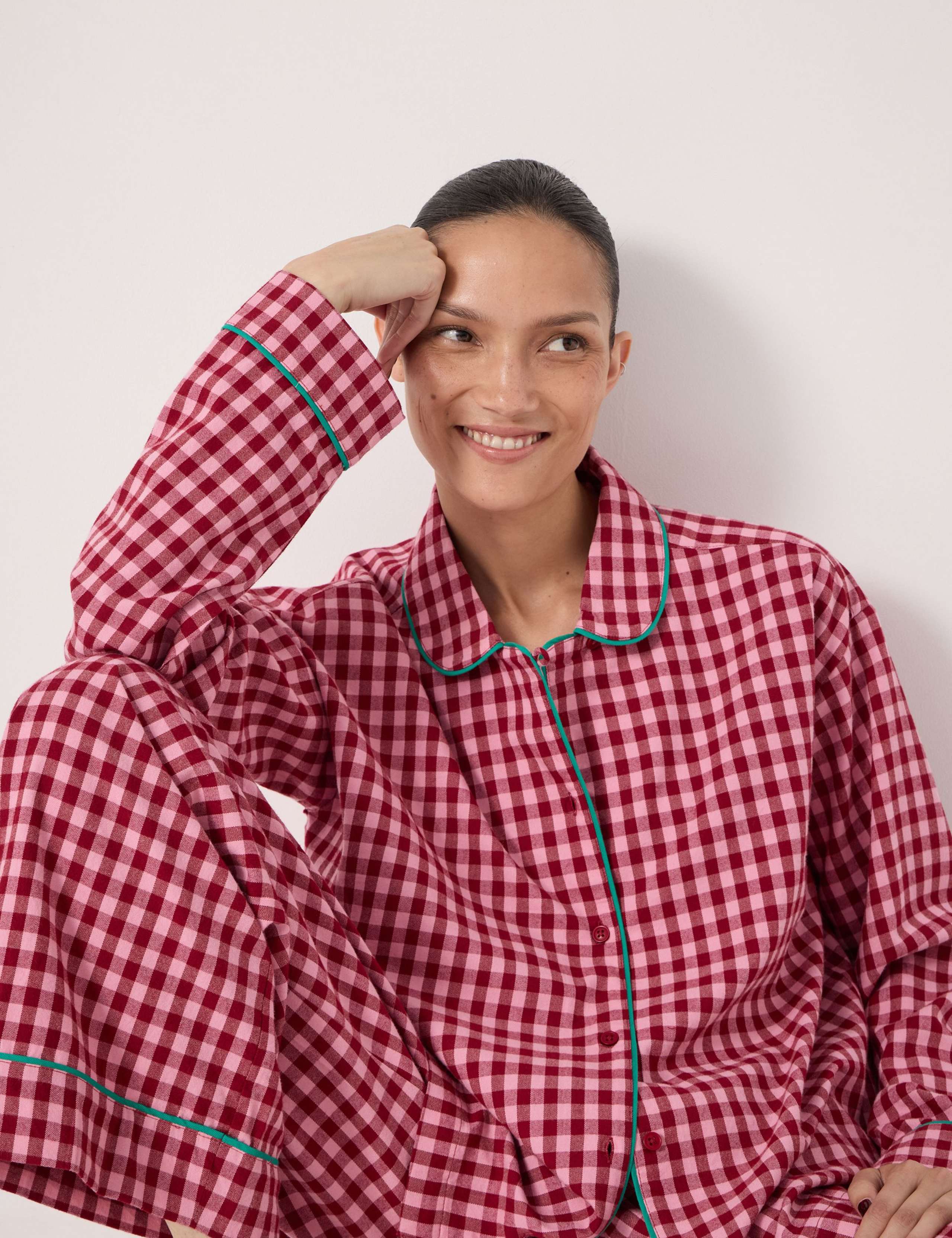 Cotton Rich Checked Pyjama Set