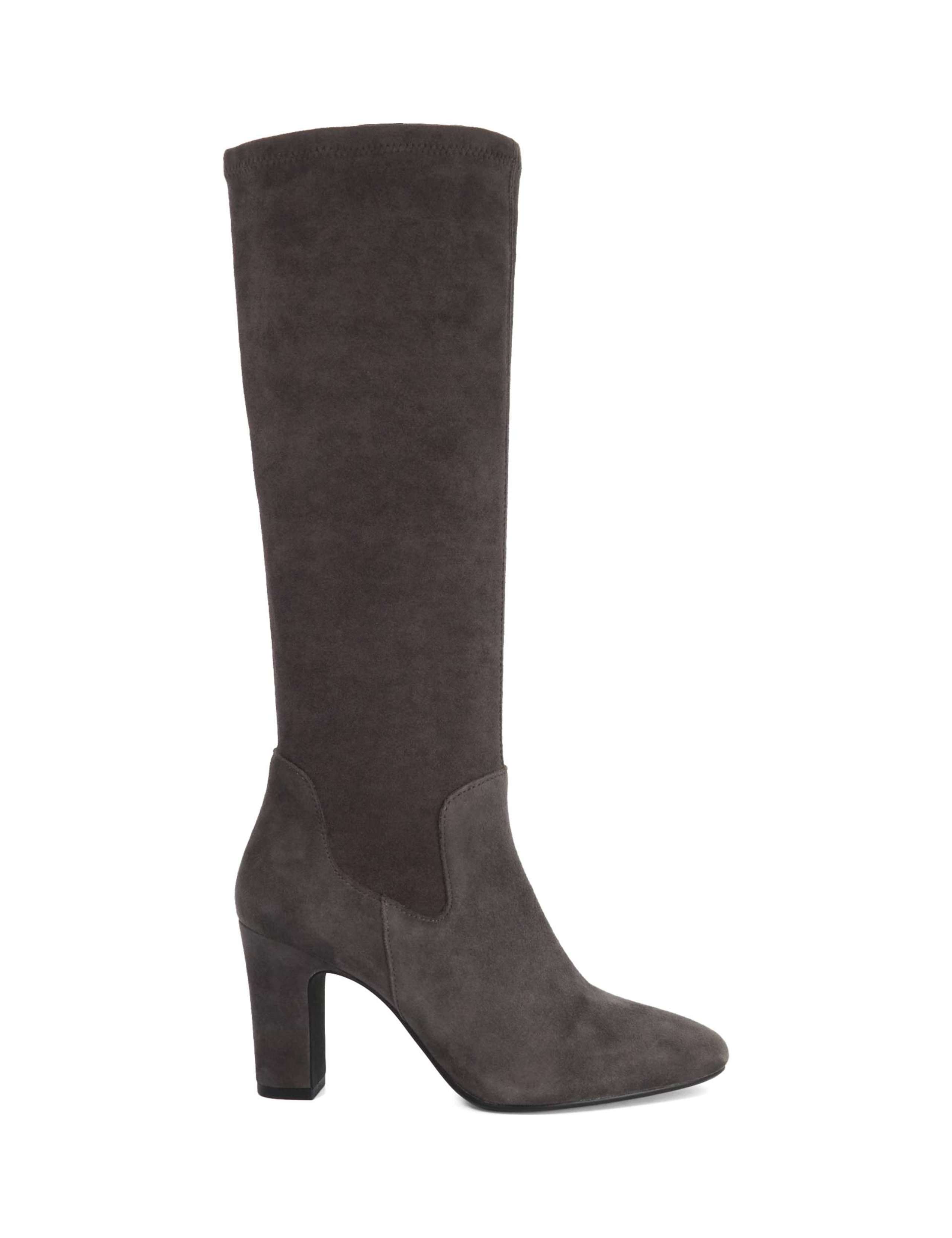 Block Heel Knee High Boots