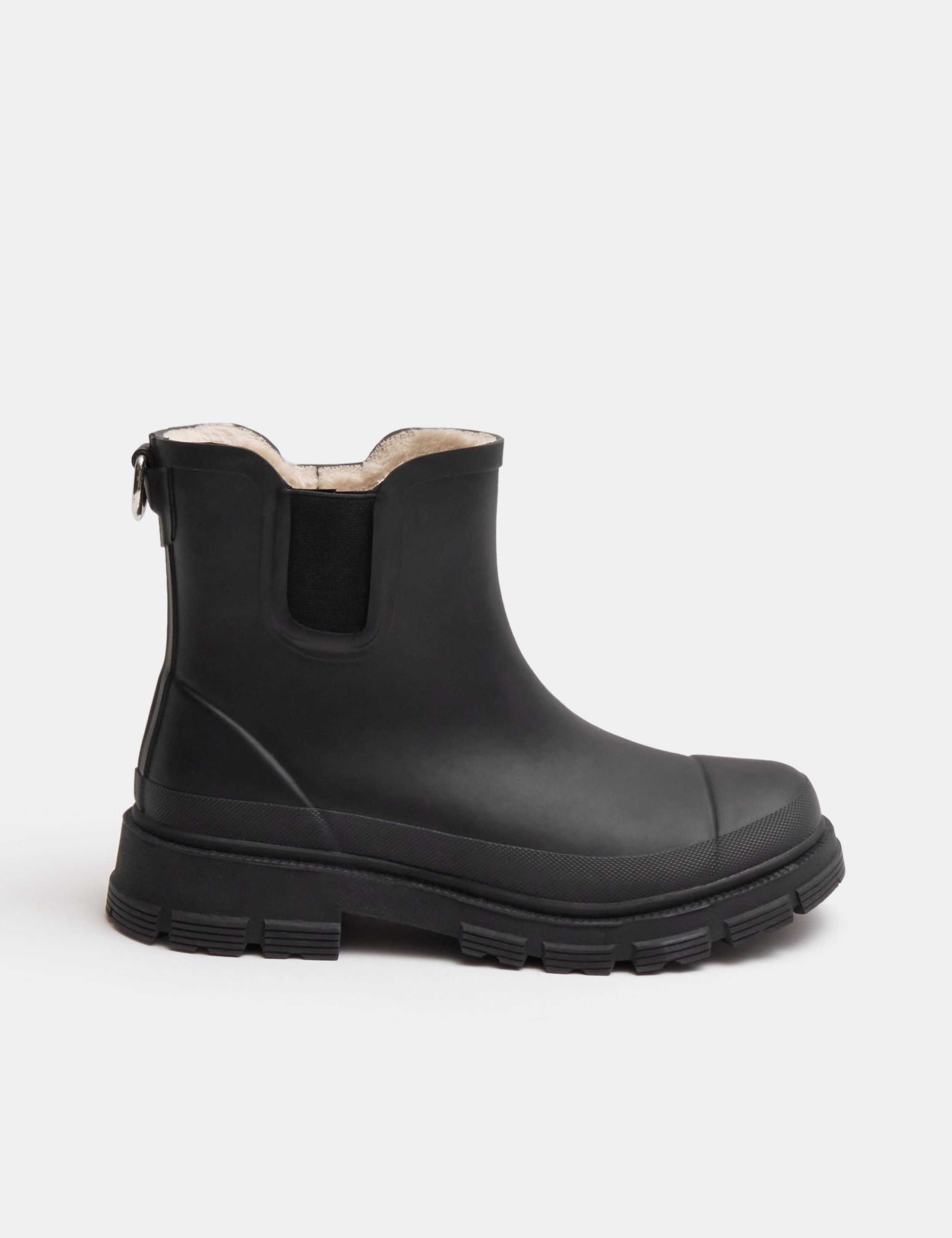 Leather Chelsea Platform Ankle Boots
