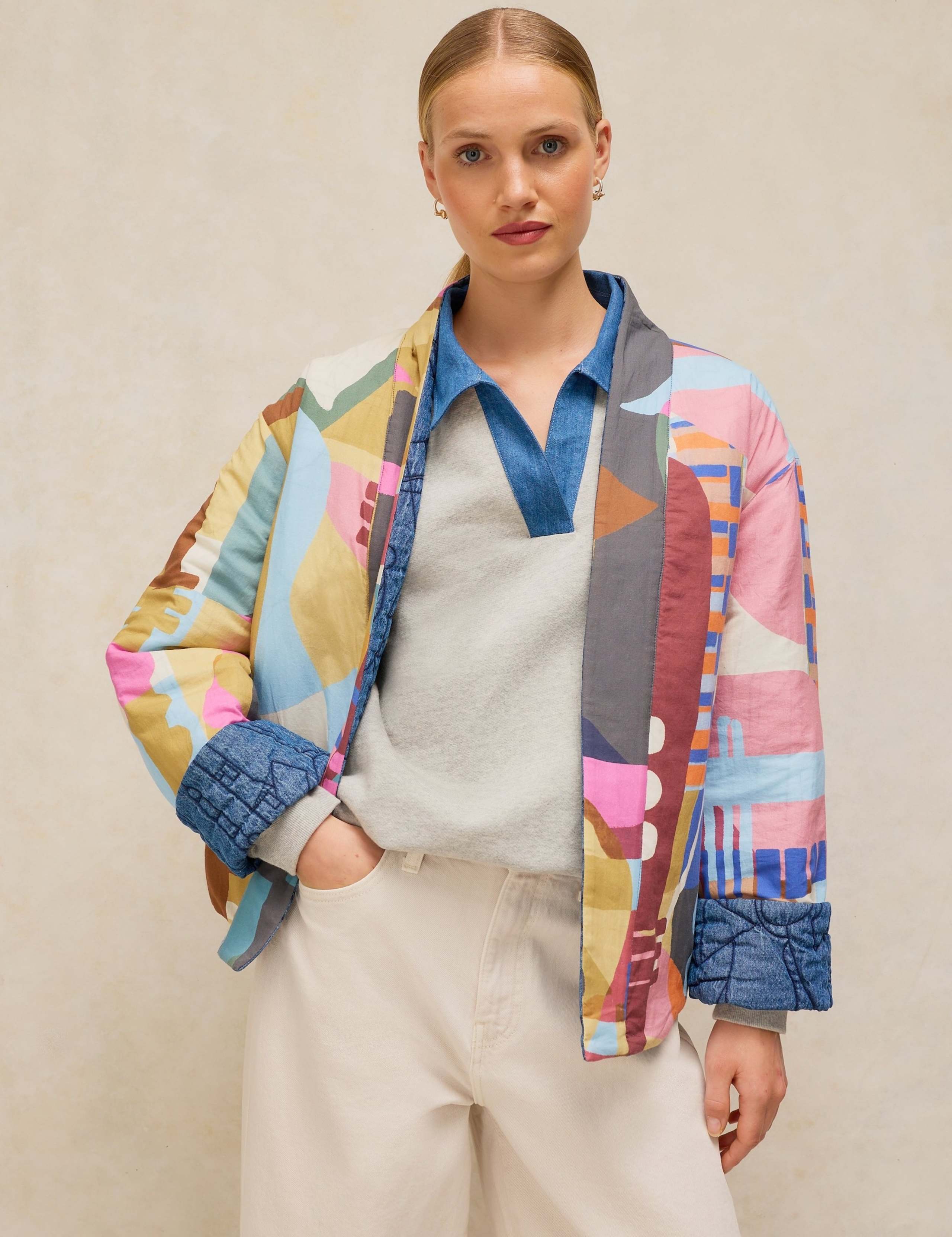 Elodie Pure Cotton Reversible Jacket