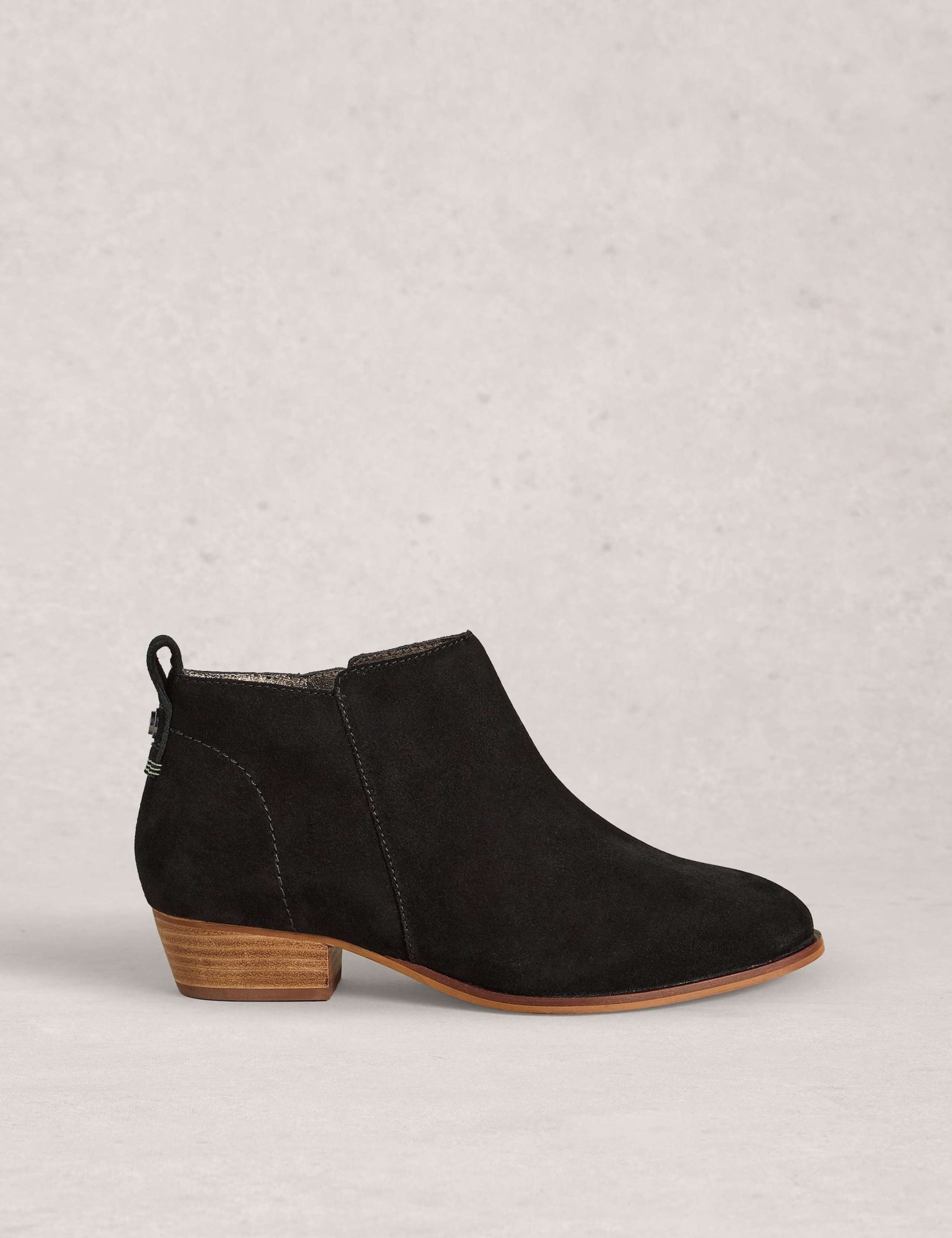 Wide Fit Low Heel Ankle Boots