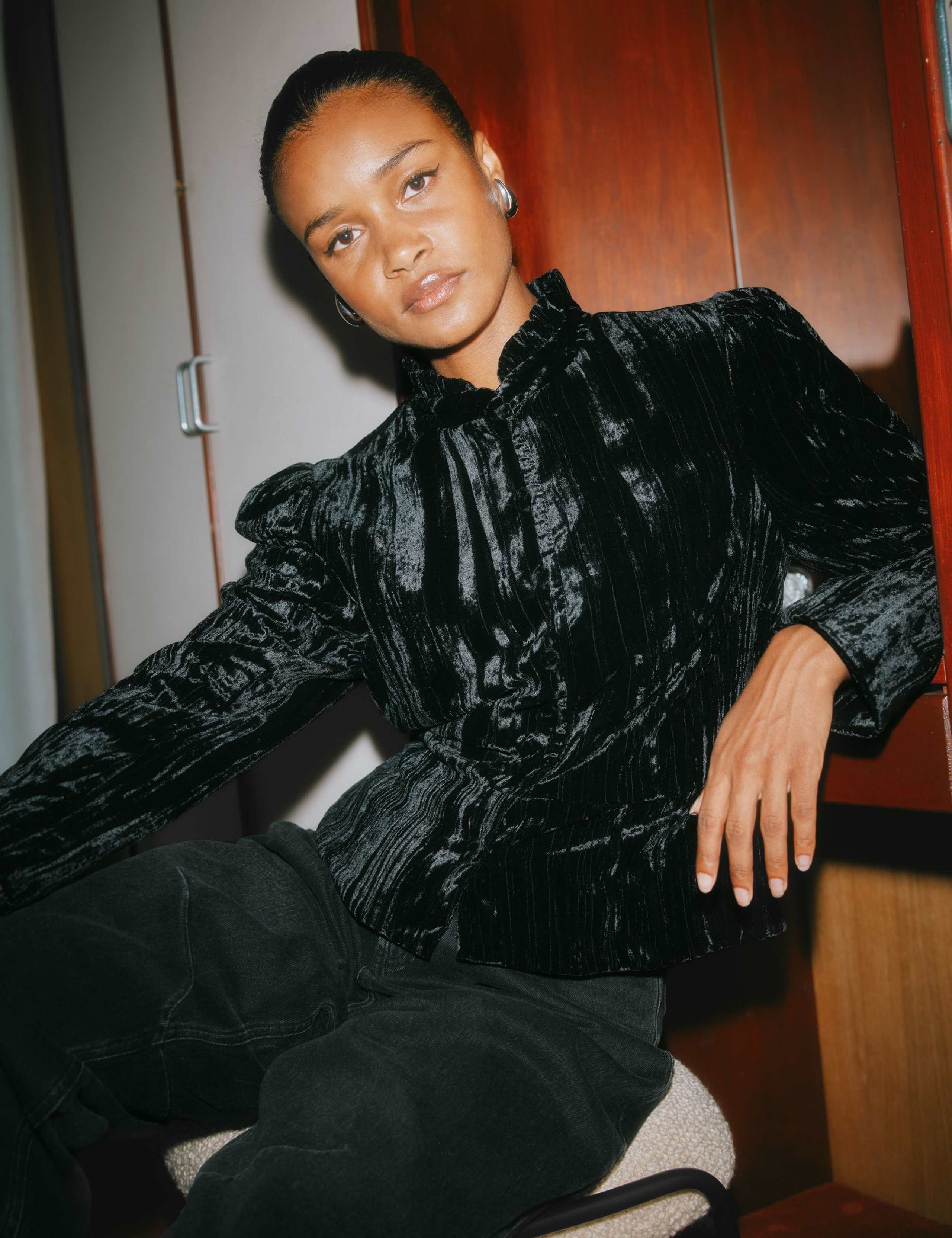 Crushed Velvet Jacket