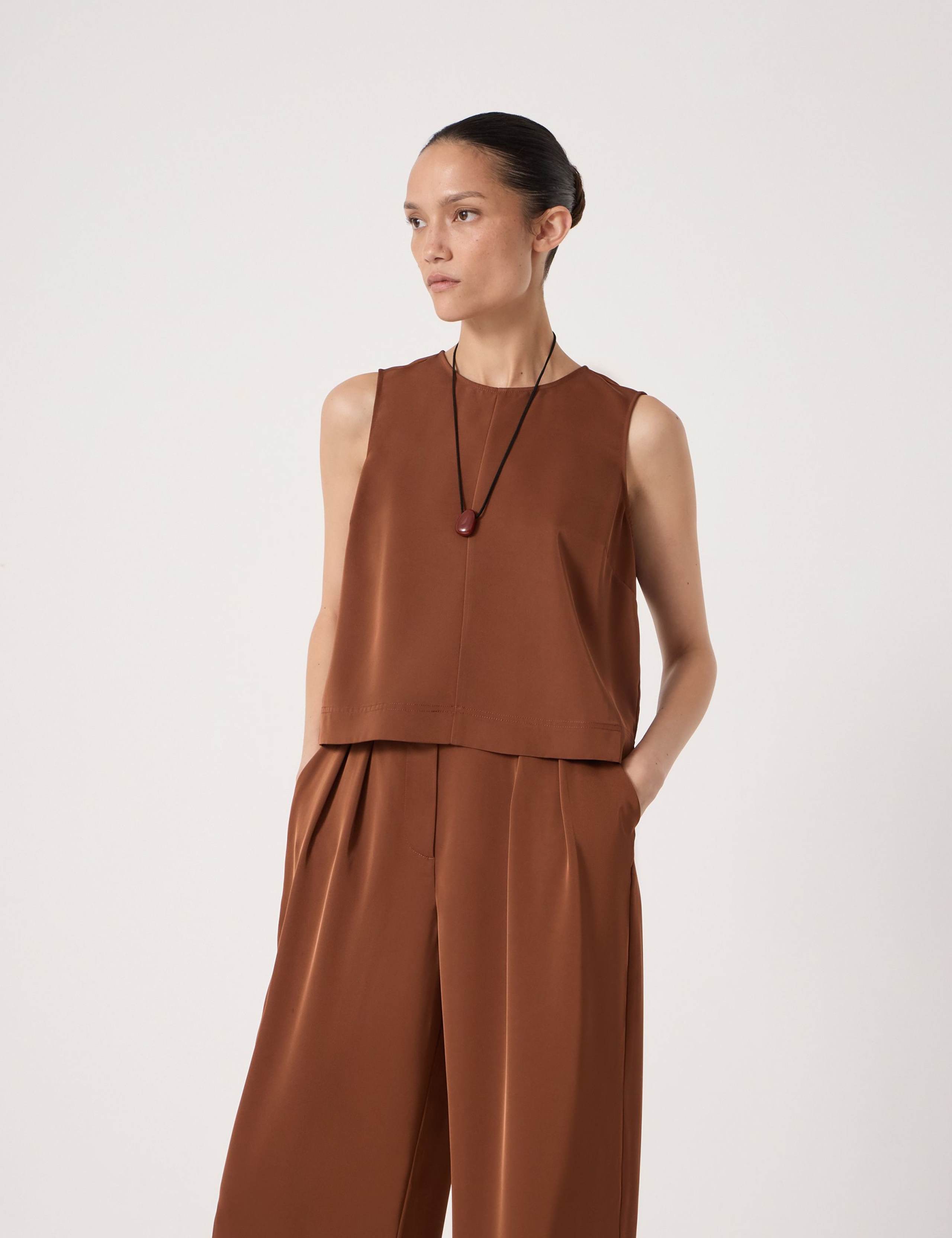 Satin Shell Top