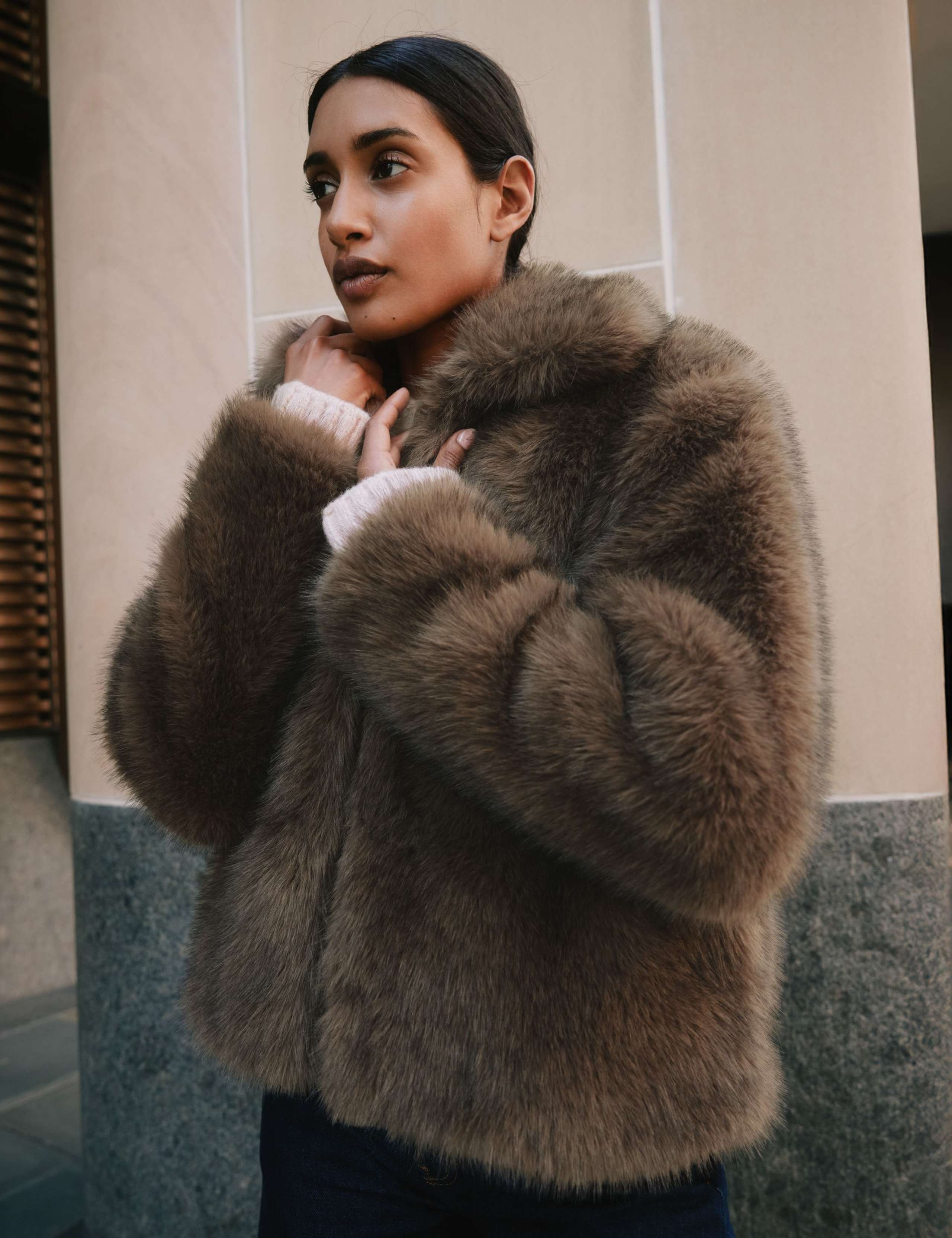 Faux Fur Jacket