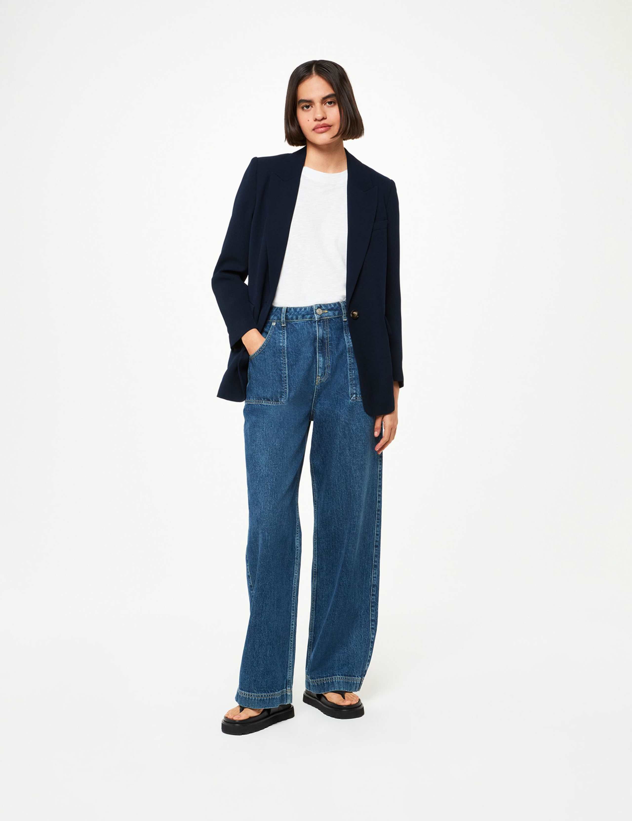 Crepe Relaxed Blazer