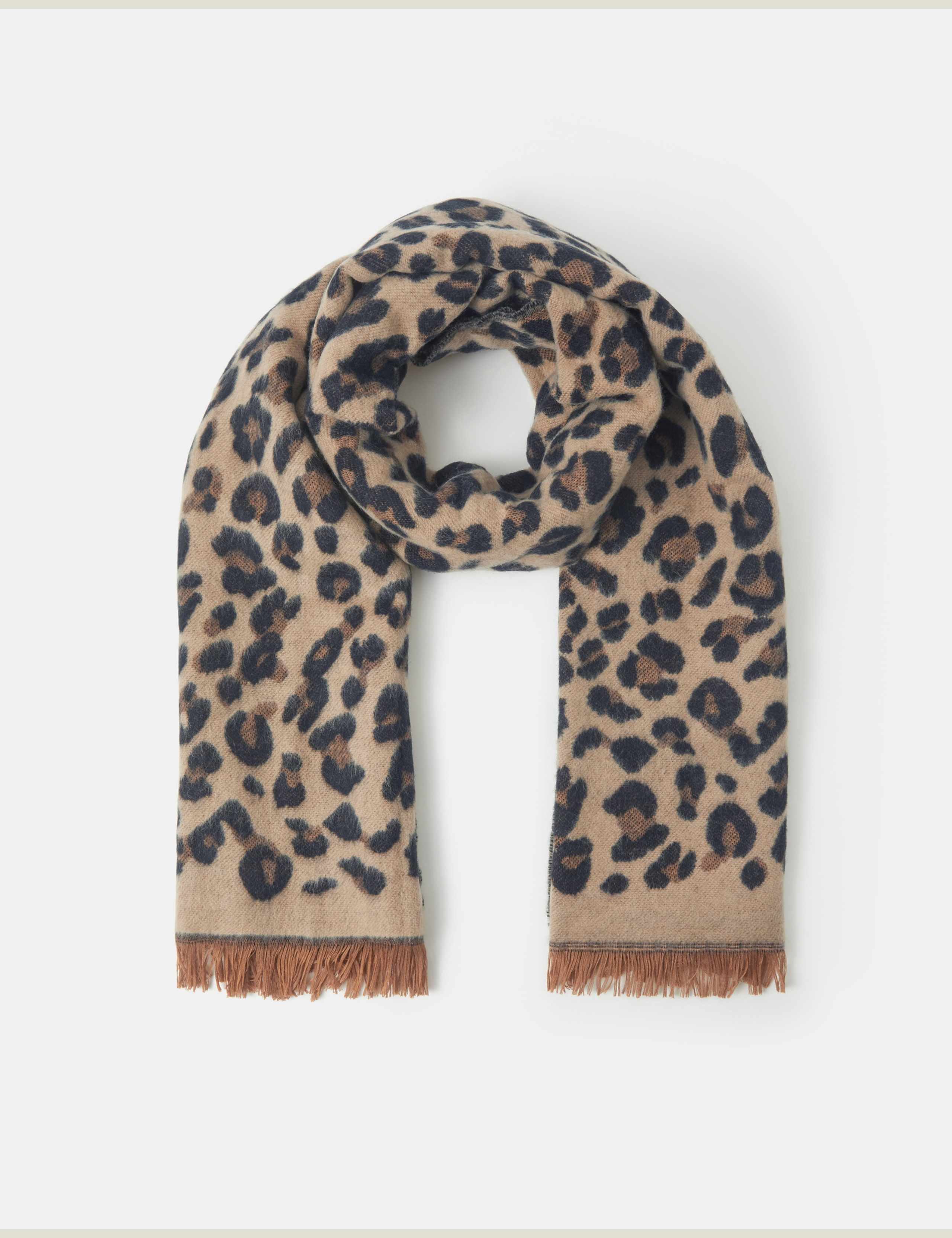 Leopard Print Blanket Scarf