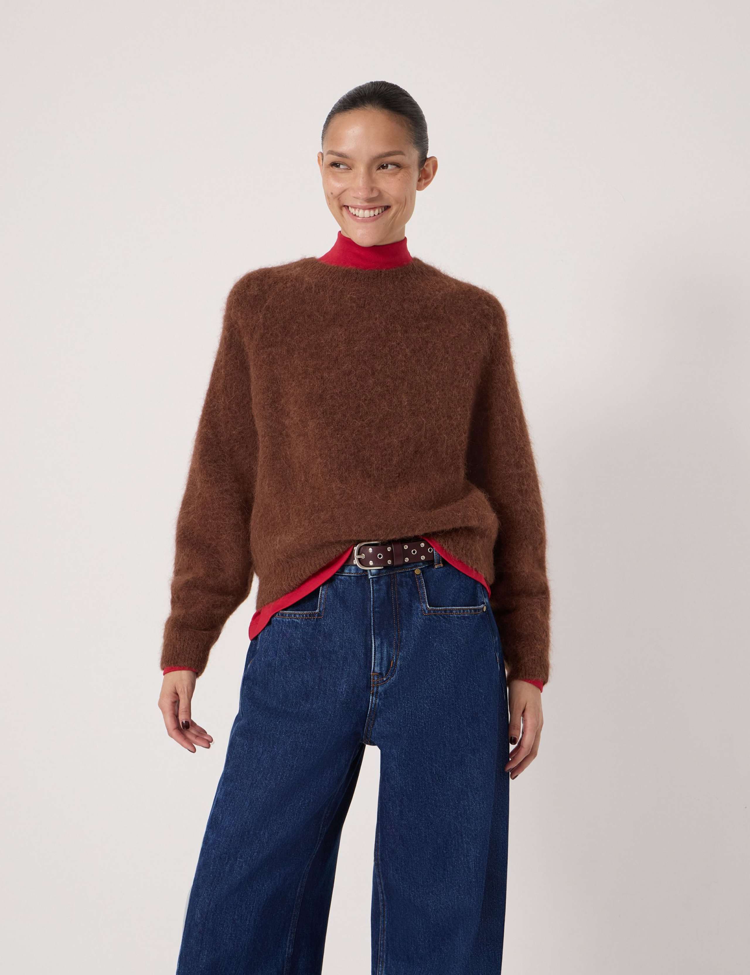 Alpaca Blend Crew Neck Jumper