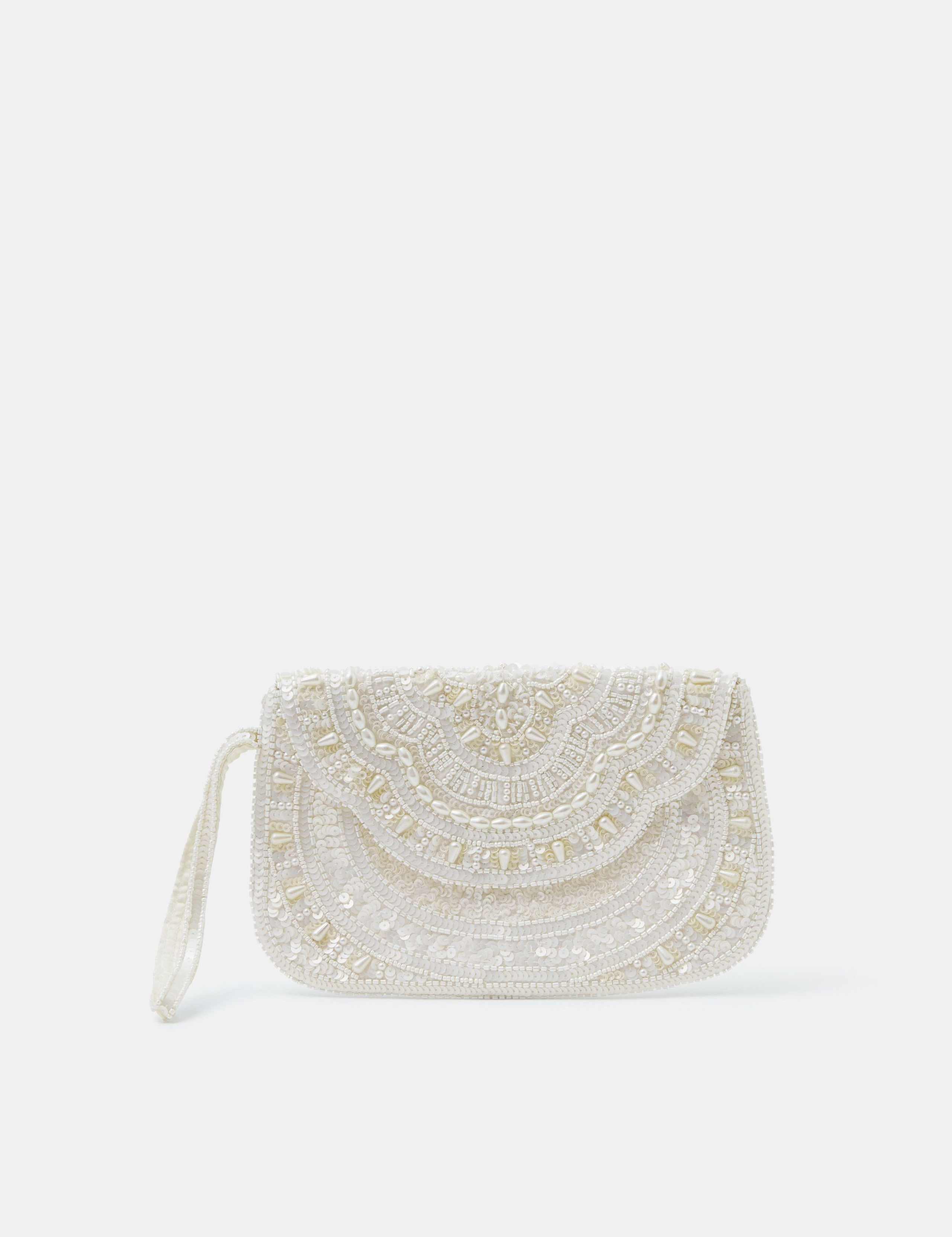 Beaded Embellished Clutch Bag