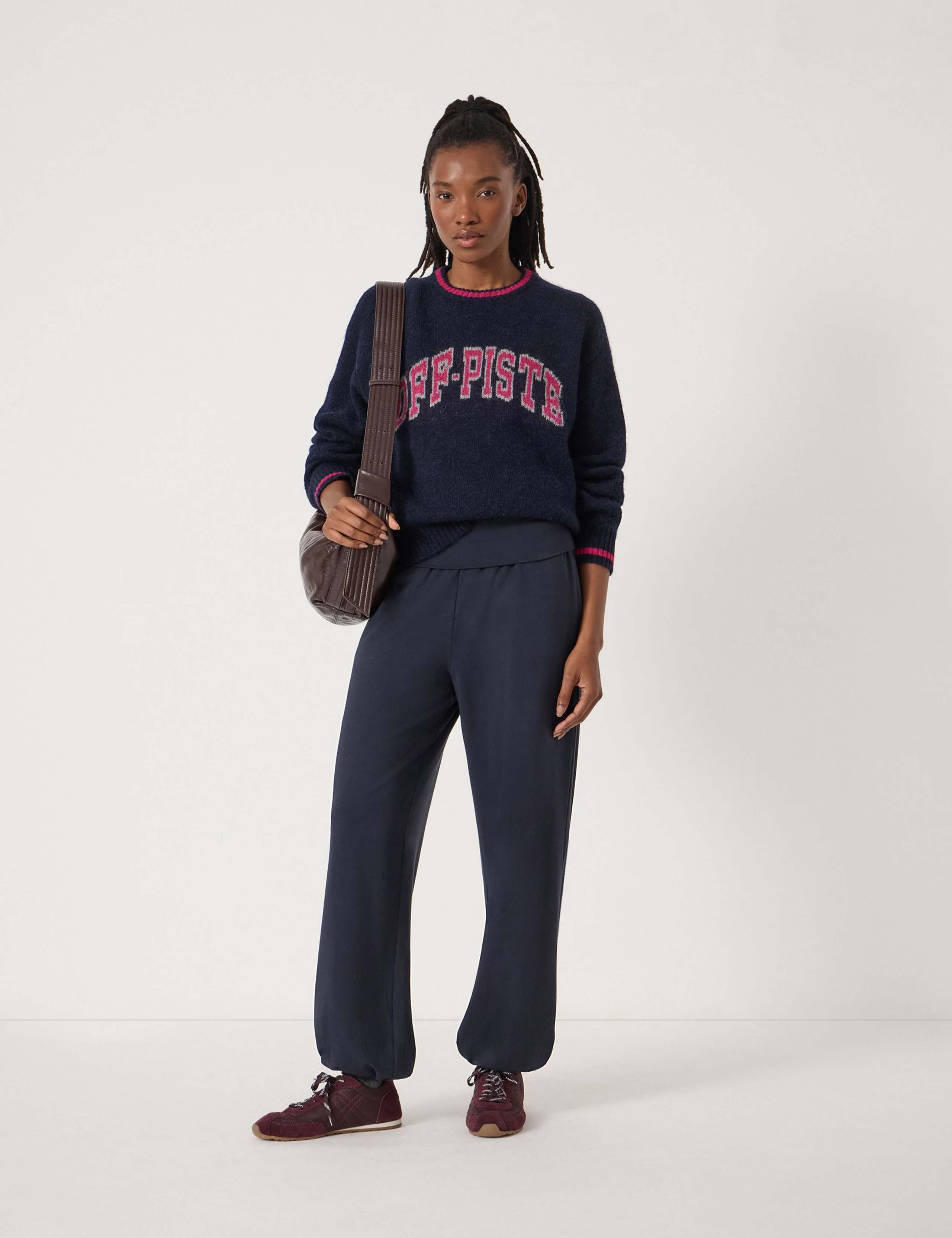 Cotton Blend Relaxed Joggers