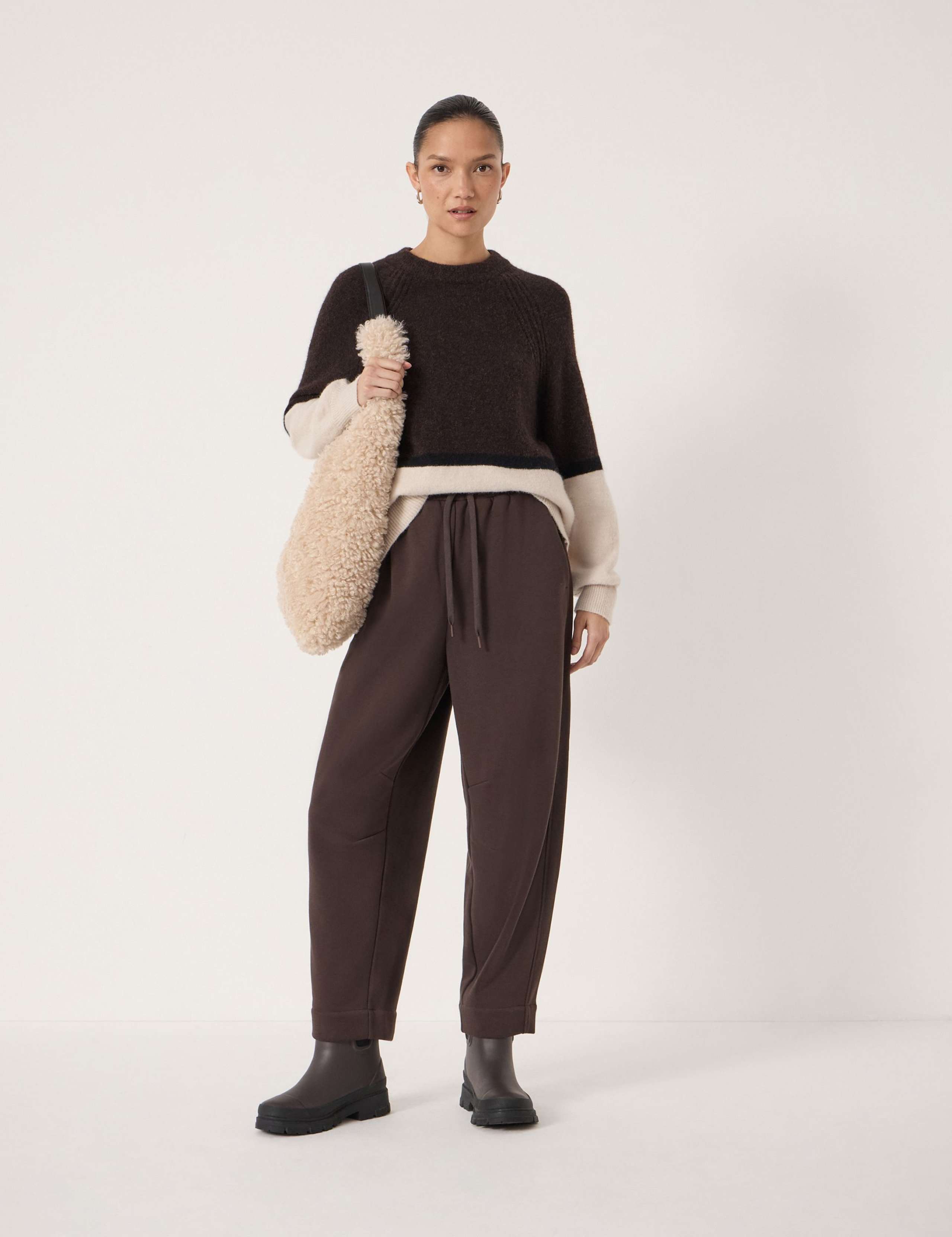 Cotton Rich Barrel Leg Joggers