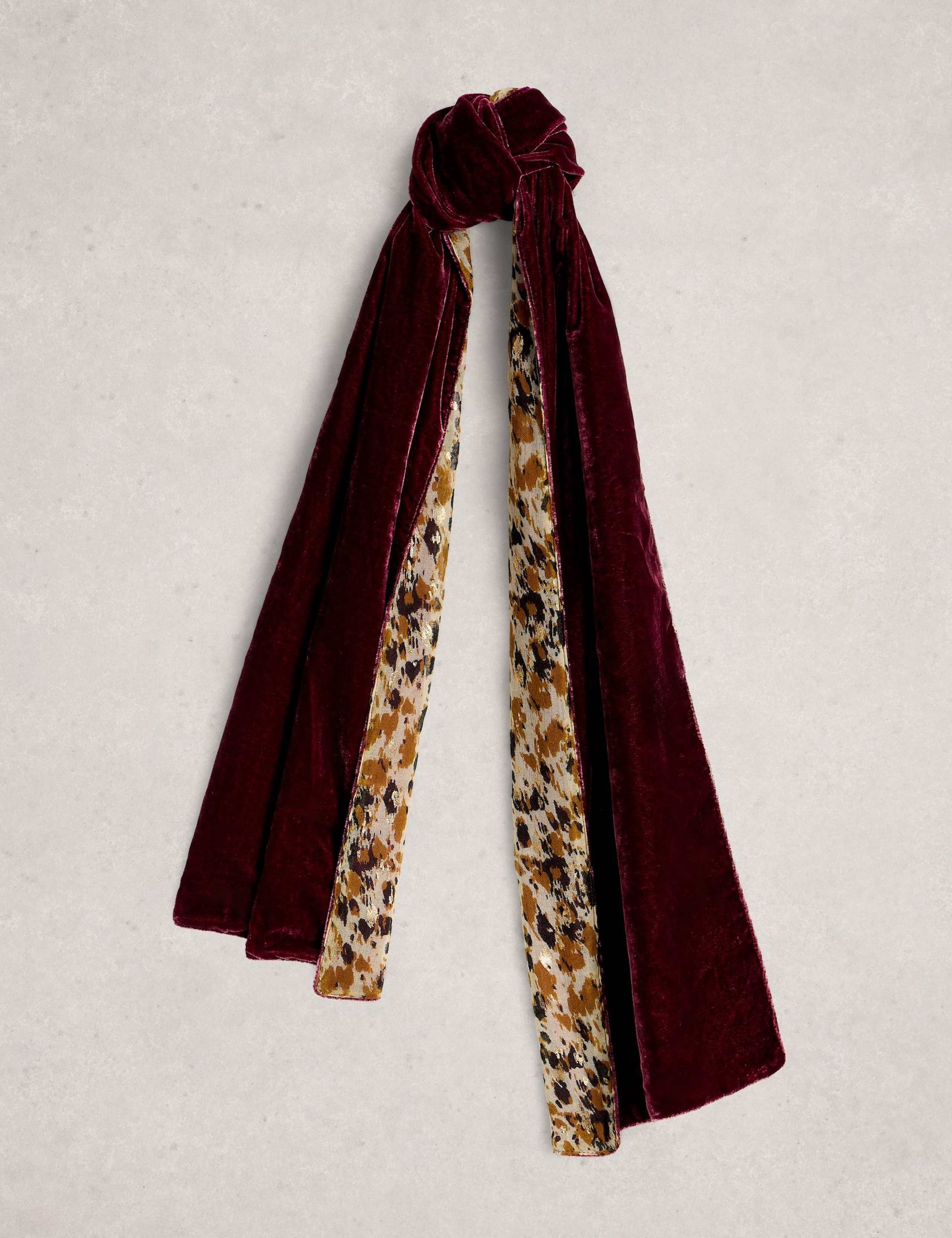 Velvet Floral Scarf