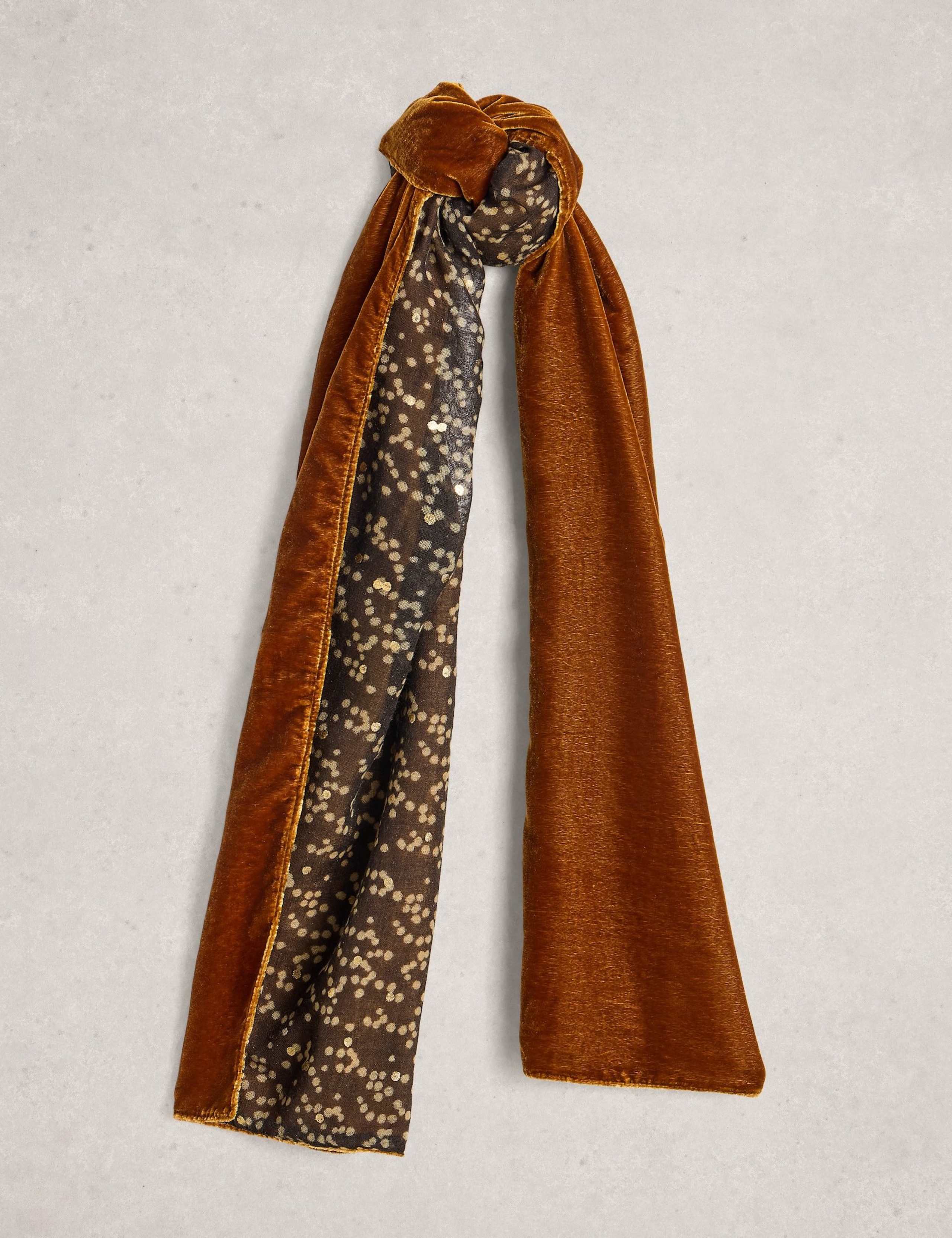 Velvet Floral Scarf