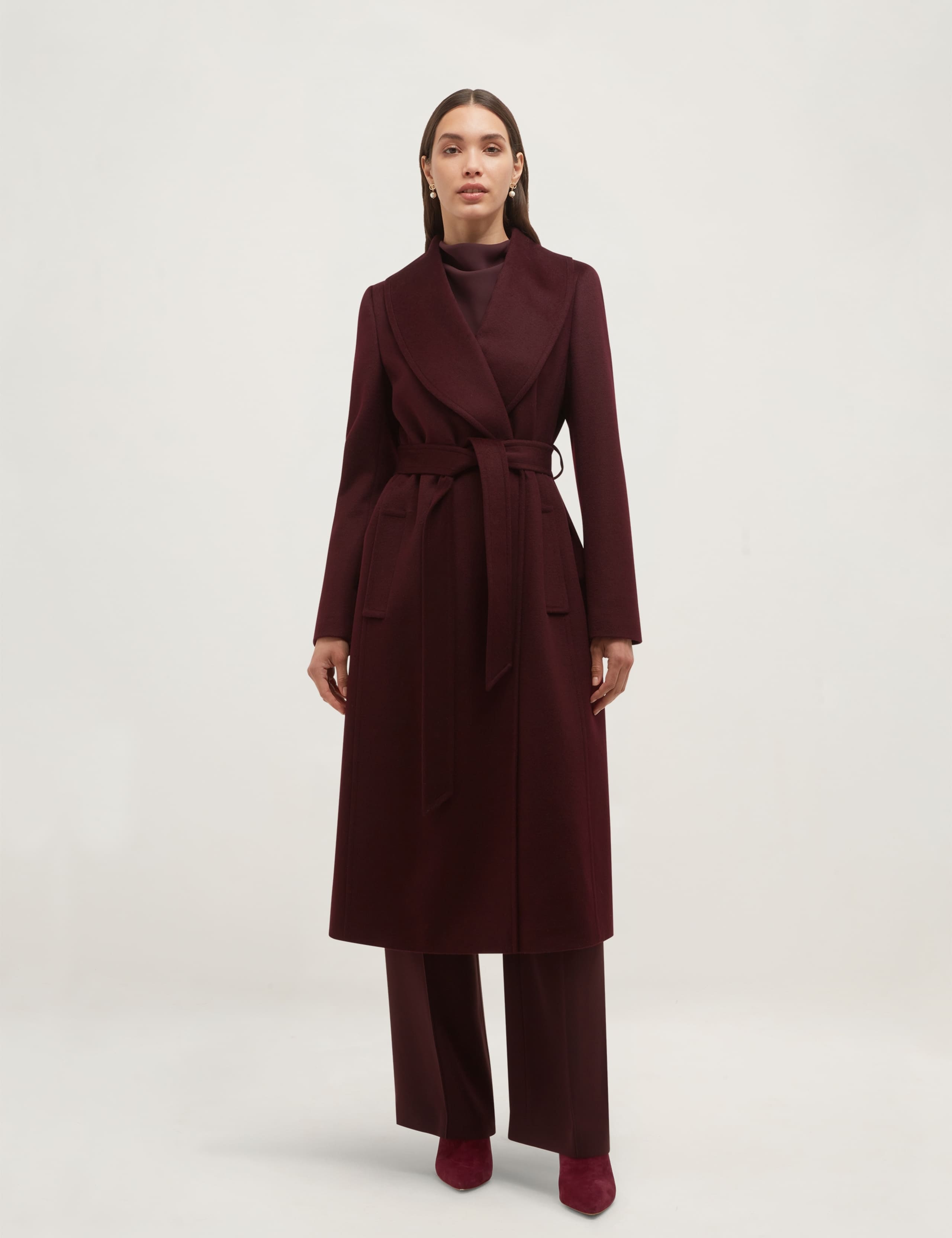 Pure Wool Wrap Coat